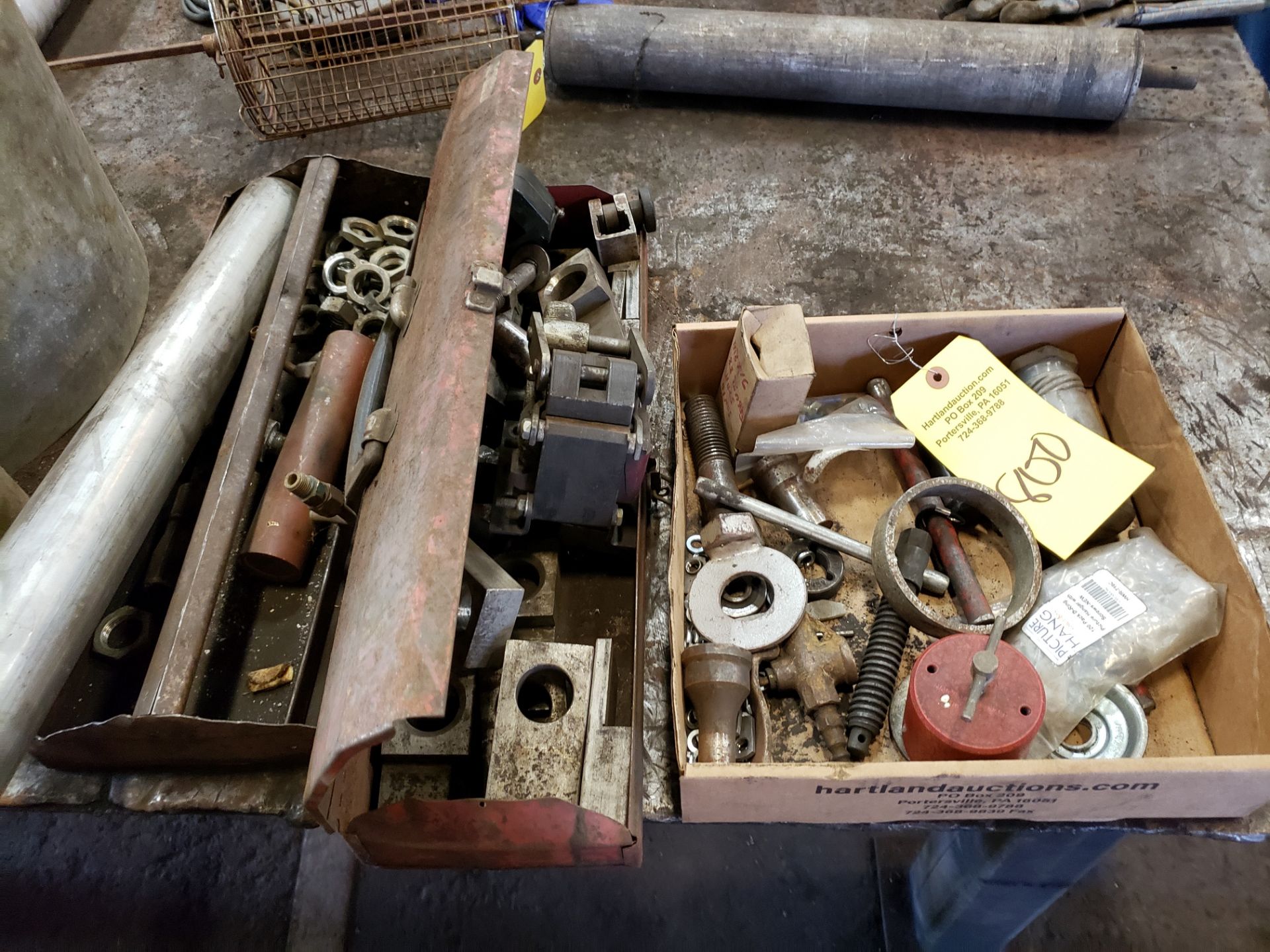 BOXES OF FASTENERS, SHIM STOCK