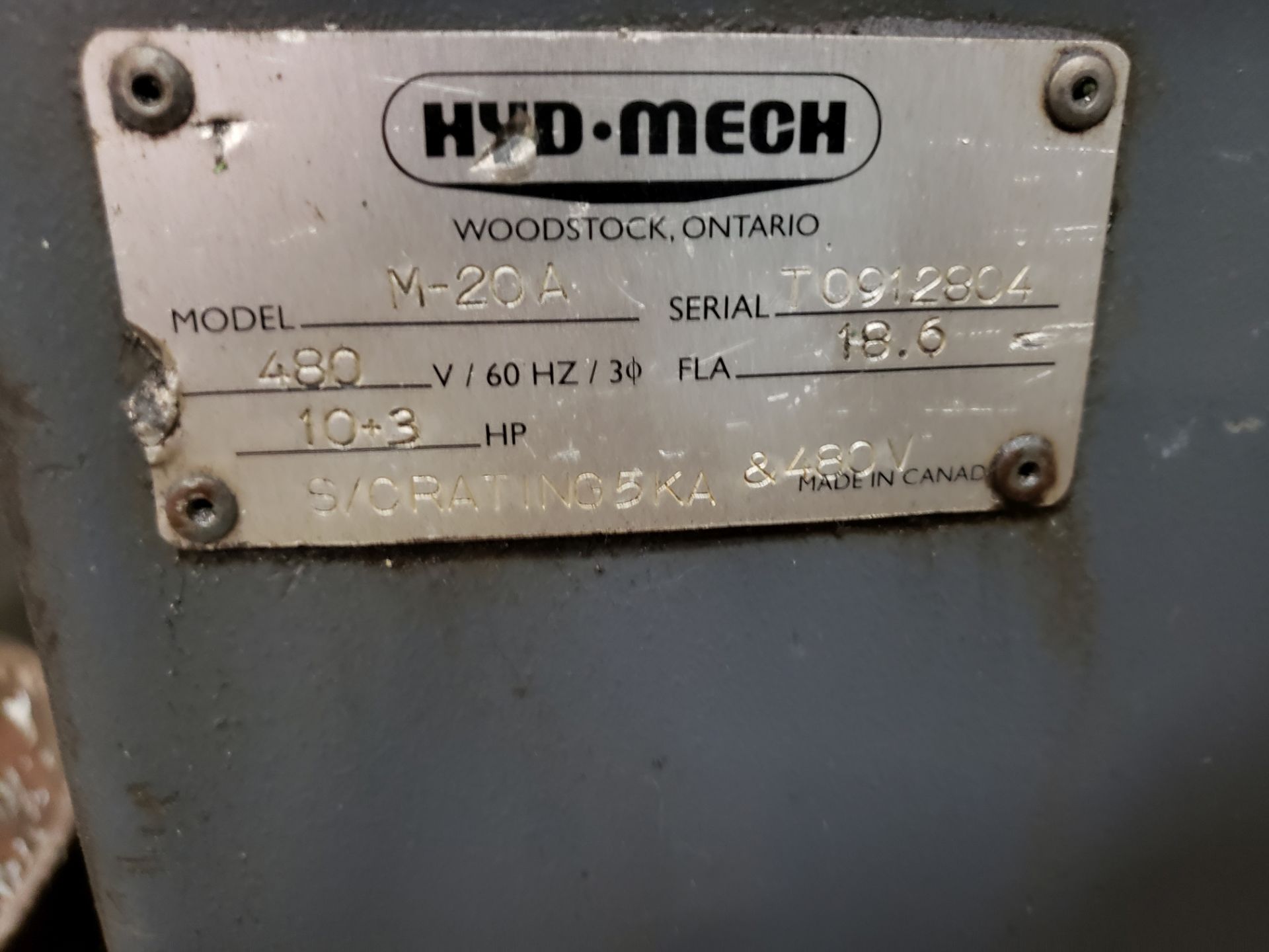 HYD-MECH M-20A HORZ AUTO BAND SAW - Image 6 of 6