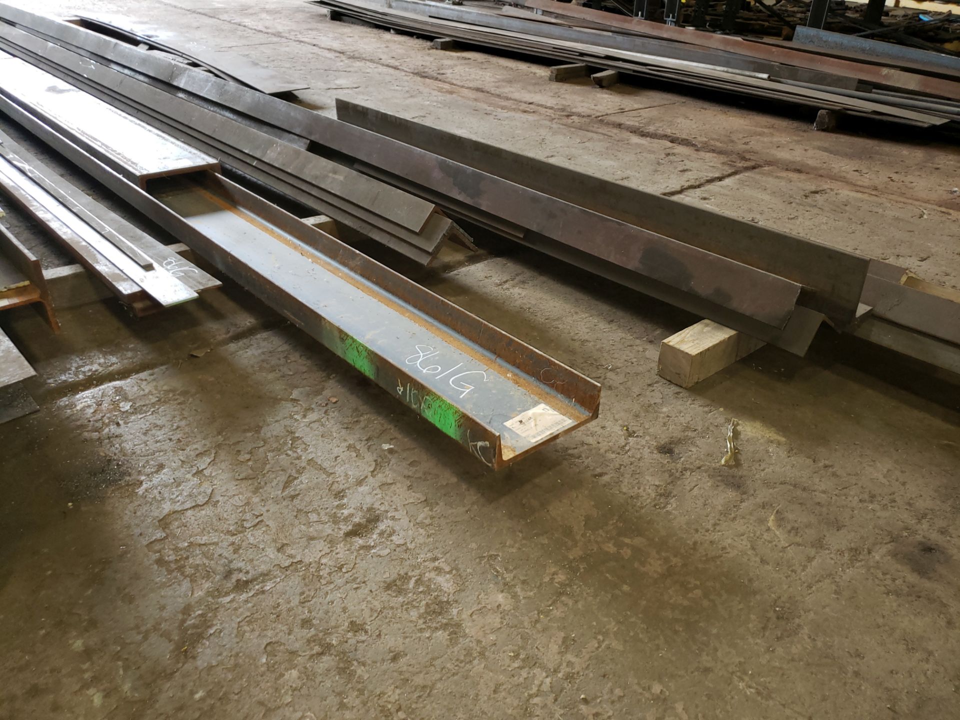 MISC. METALS: I BEAMS, FLAT STOCK, CHANNEL, ANGLE LOT - Image 2 of 2