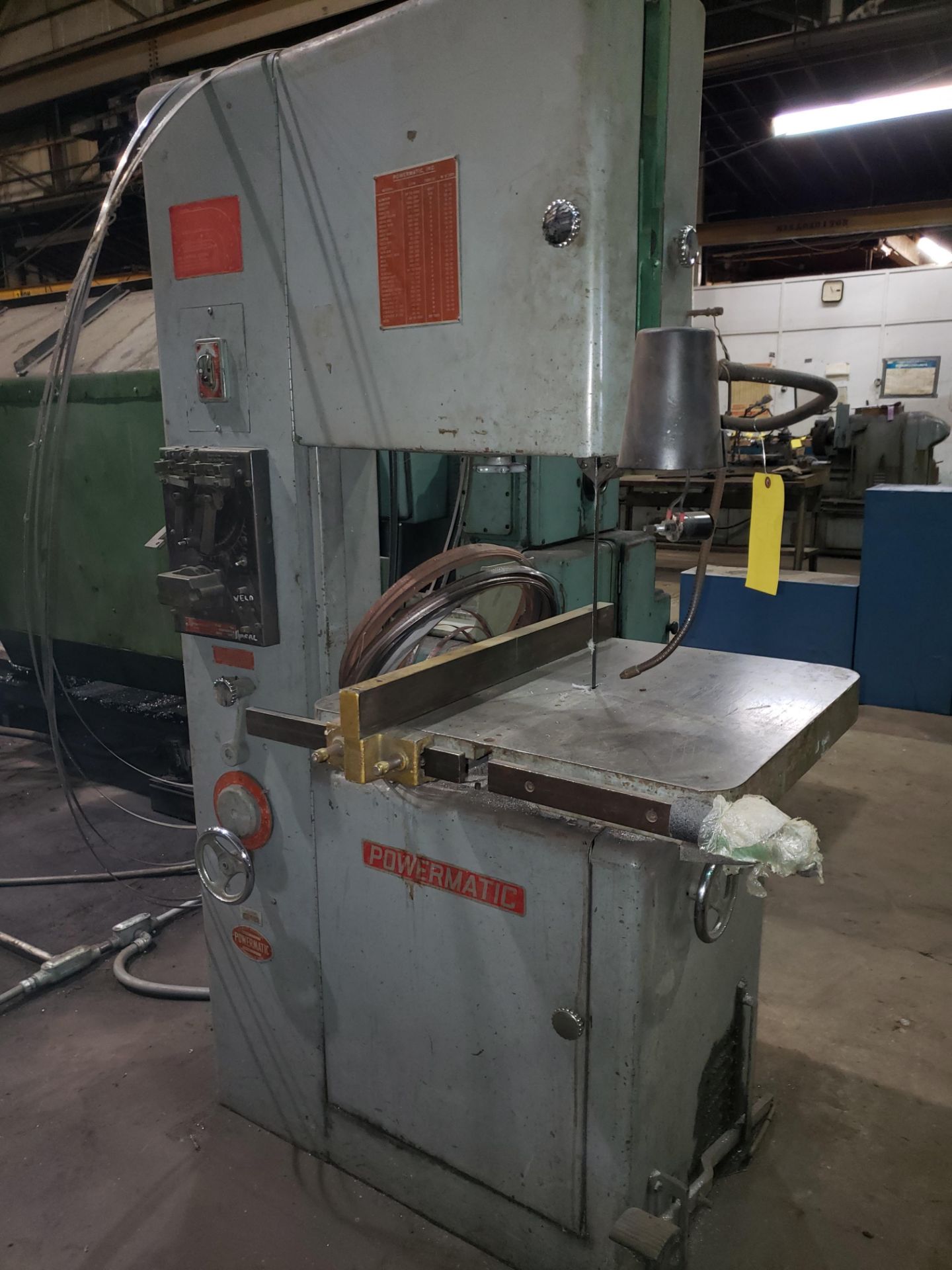 POWERMATIC VERTICAL BAND SAW Model 87, SN 65-6089, 24”x24” table, 12” under guide, 19” throat,