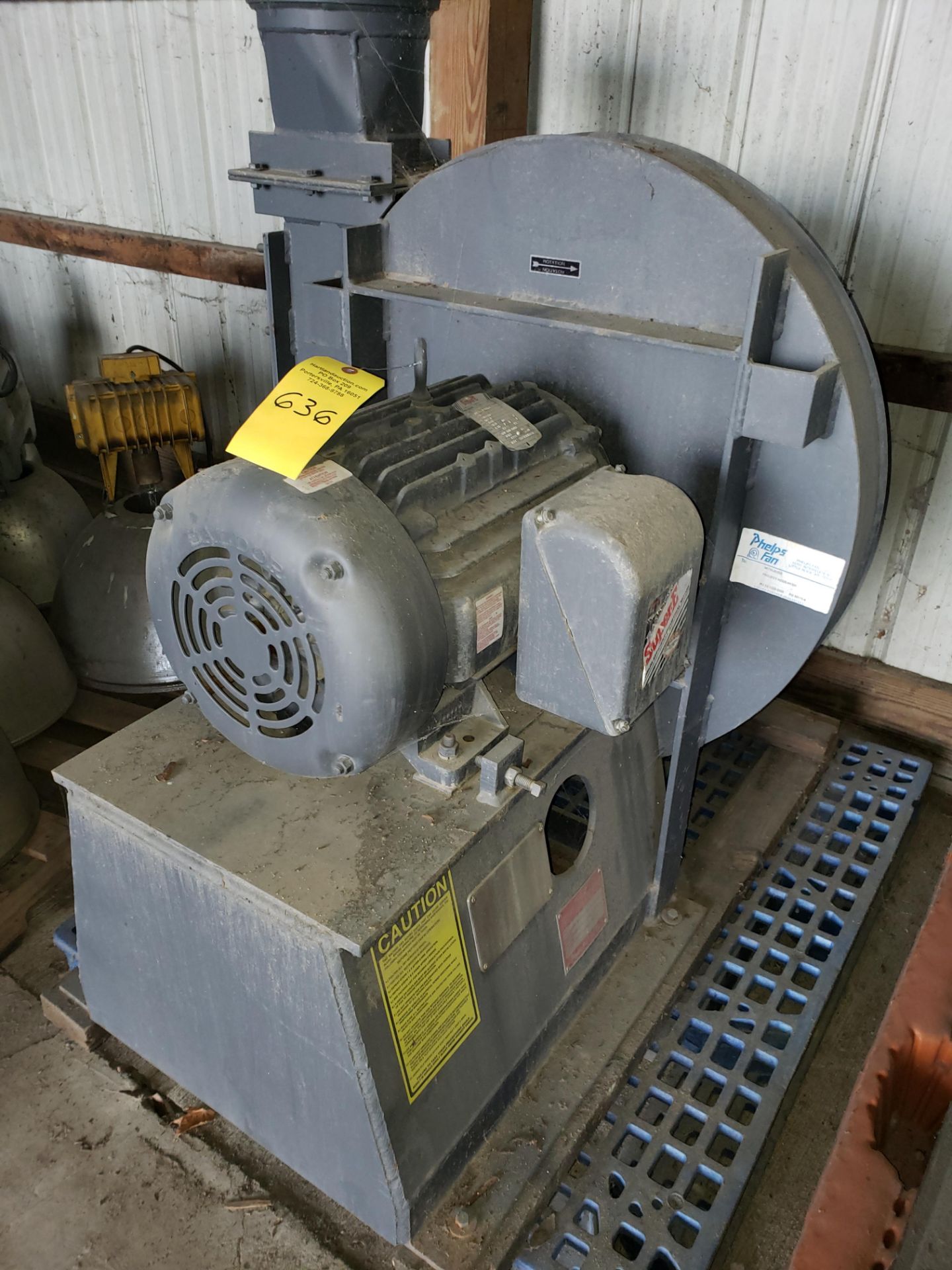 4 NEW PHELPS FAN BLOWER WITH BALDOR SUPER E MOTORS