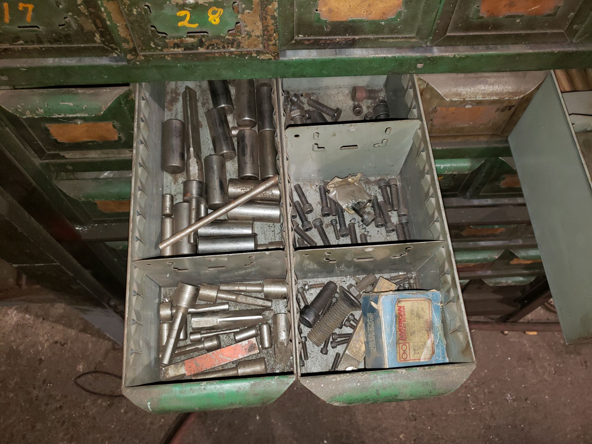 CABINET & CONTENTS - ASSORTED FASTENERS, TOOLING - Image 3 of 9