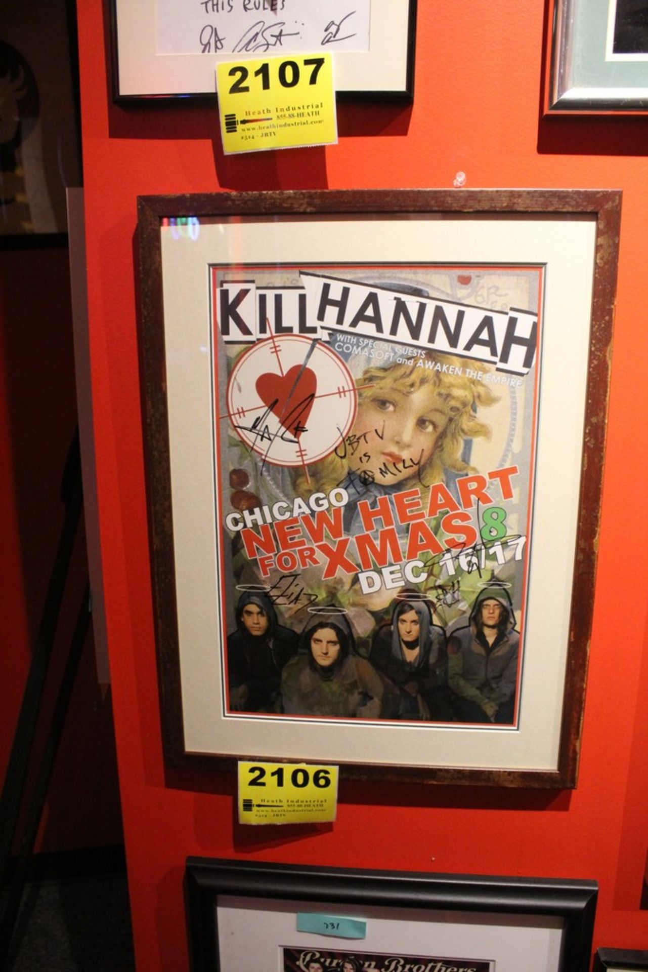 Kill Hannah Signed Framed Poster