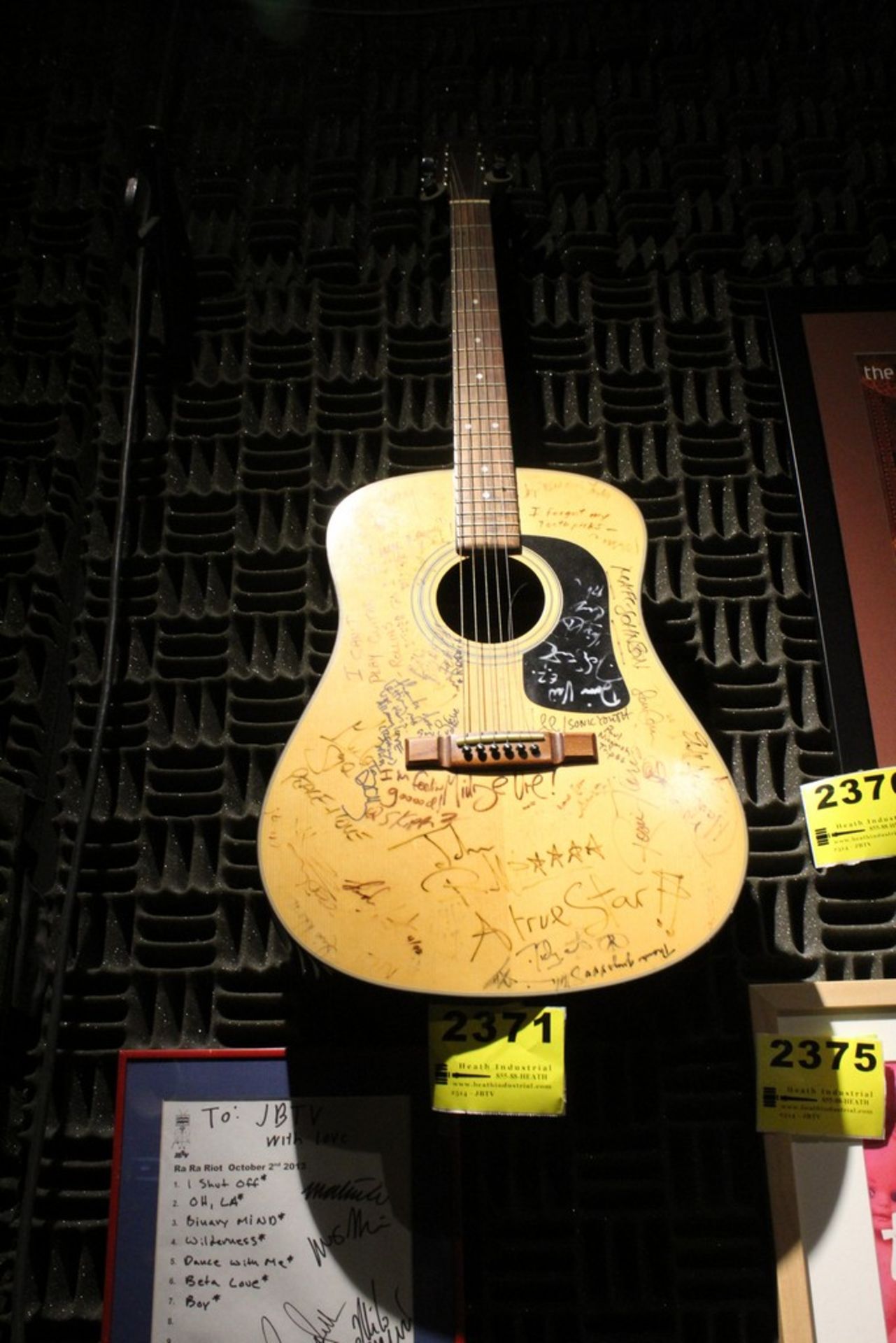 Signed Acoustic Guitar- Henry Rollins, Members of Sonic Youth, Members of Thin Lizzy - Image 2 of 3