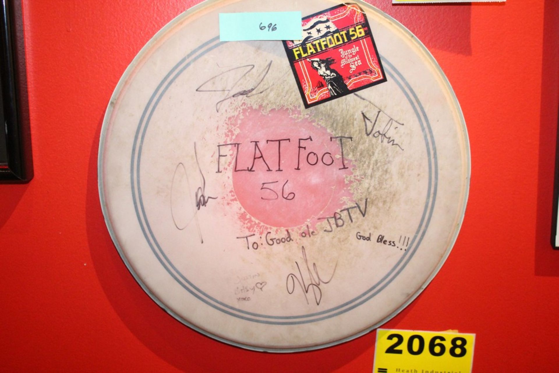 Flatfoot Signed Drum Head