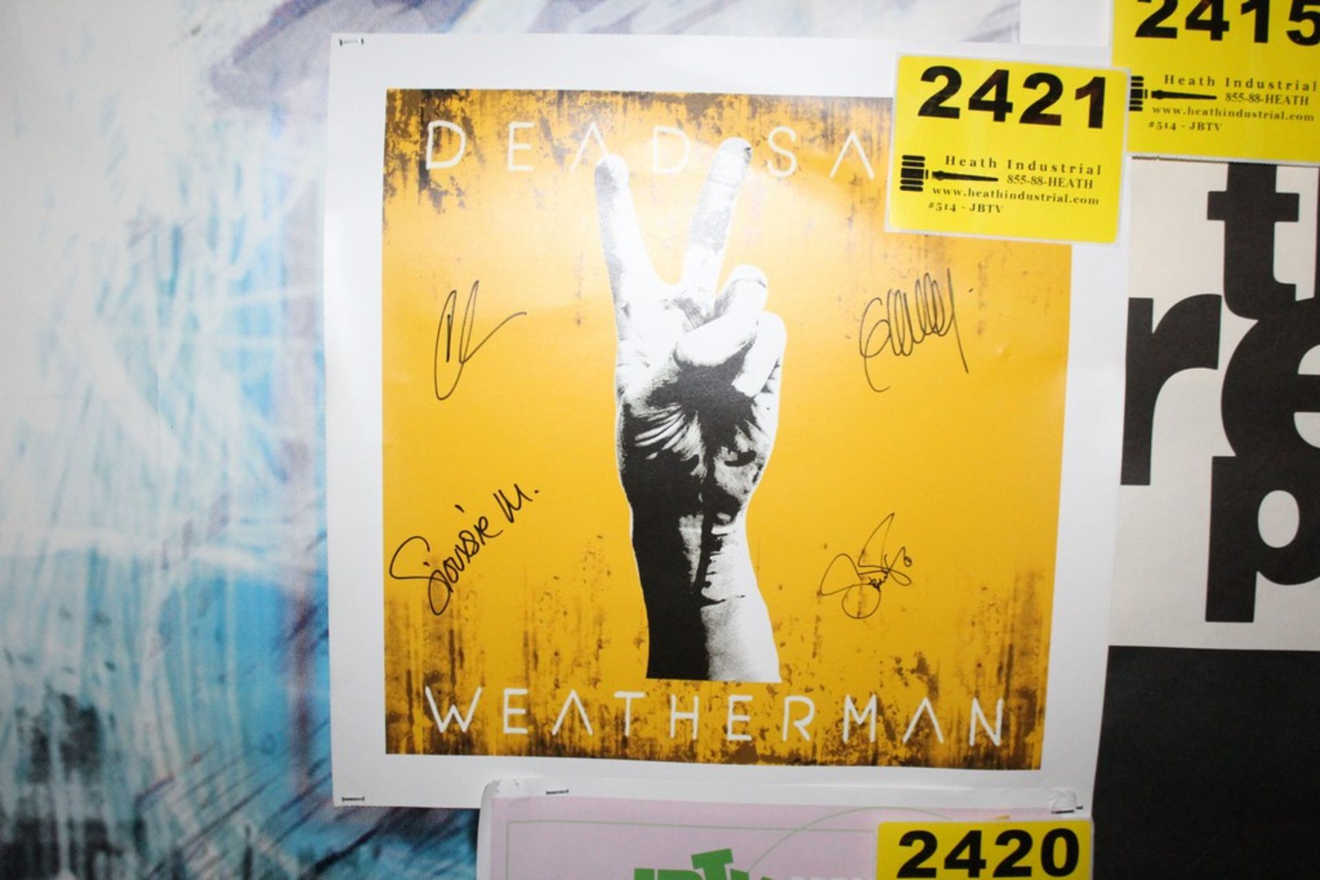 Dead Sara "Weather Man" Signed Poster