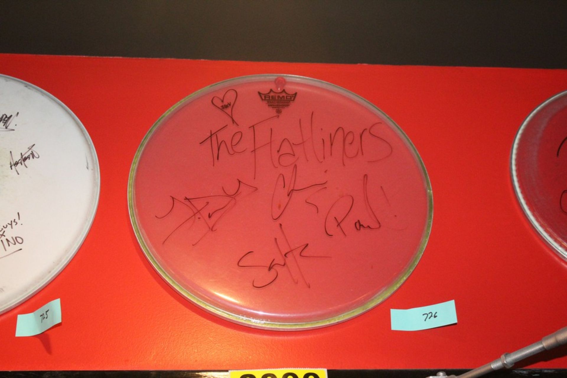 The Flatliners Signed Drum Head