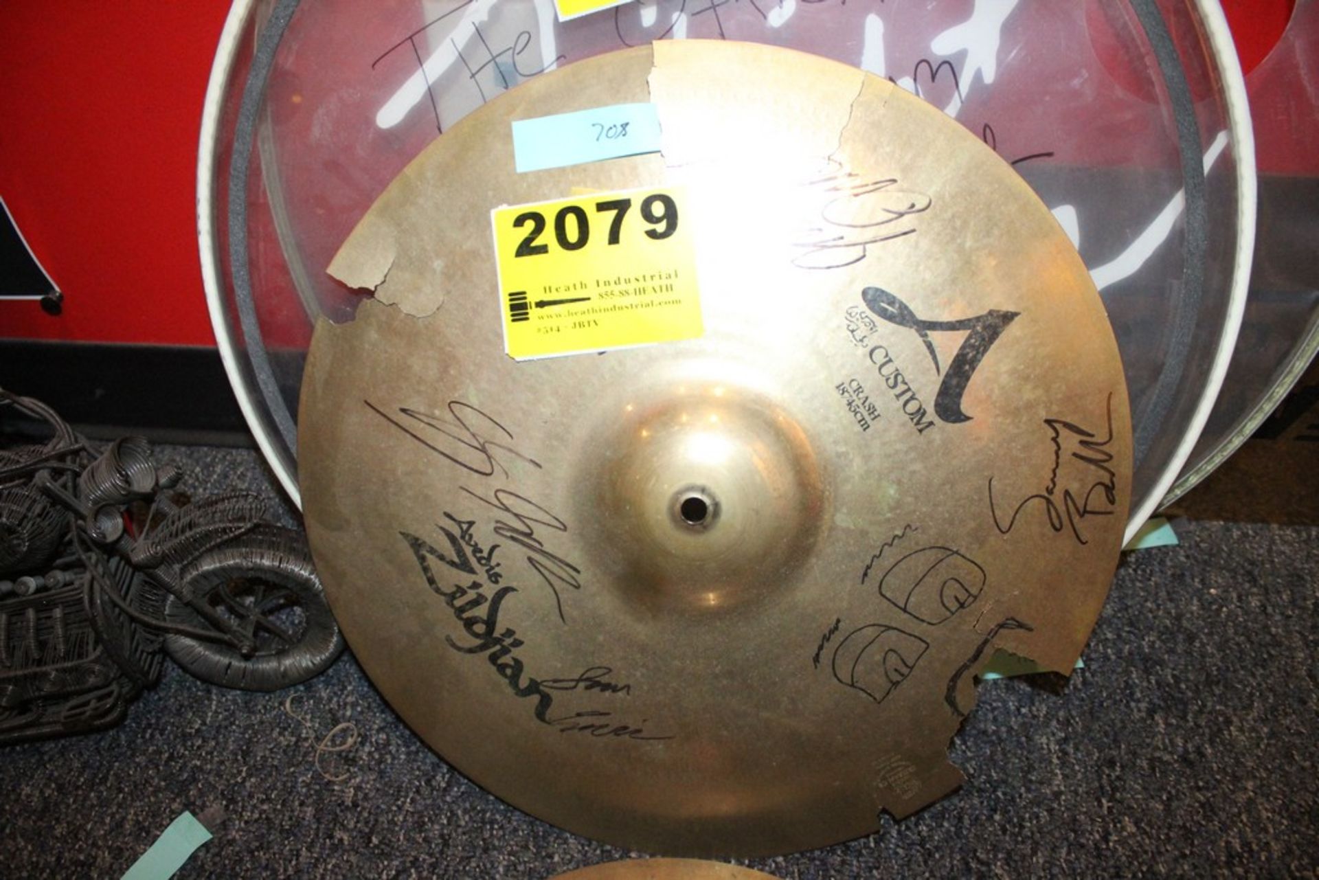 Citizen Zero Signed Cymbal - cracked and chipped