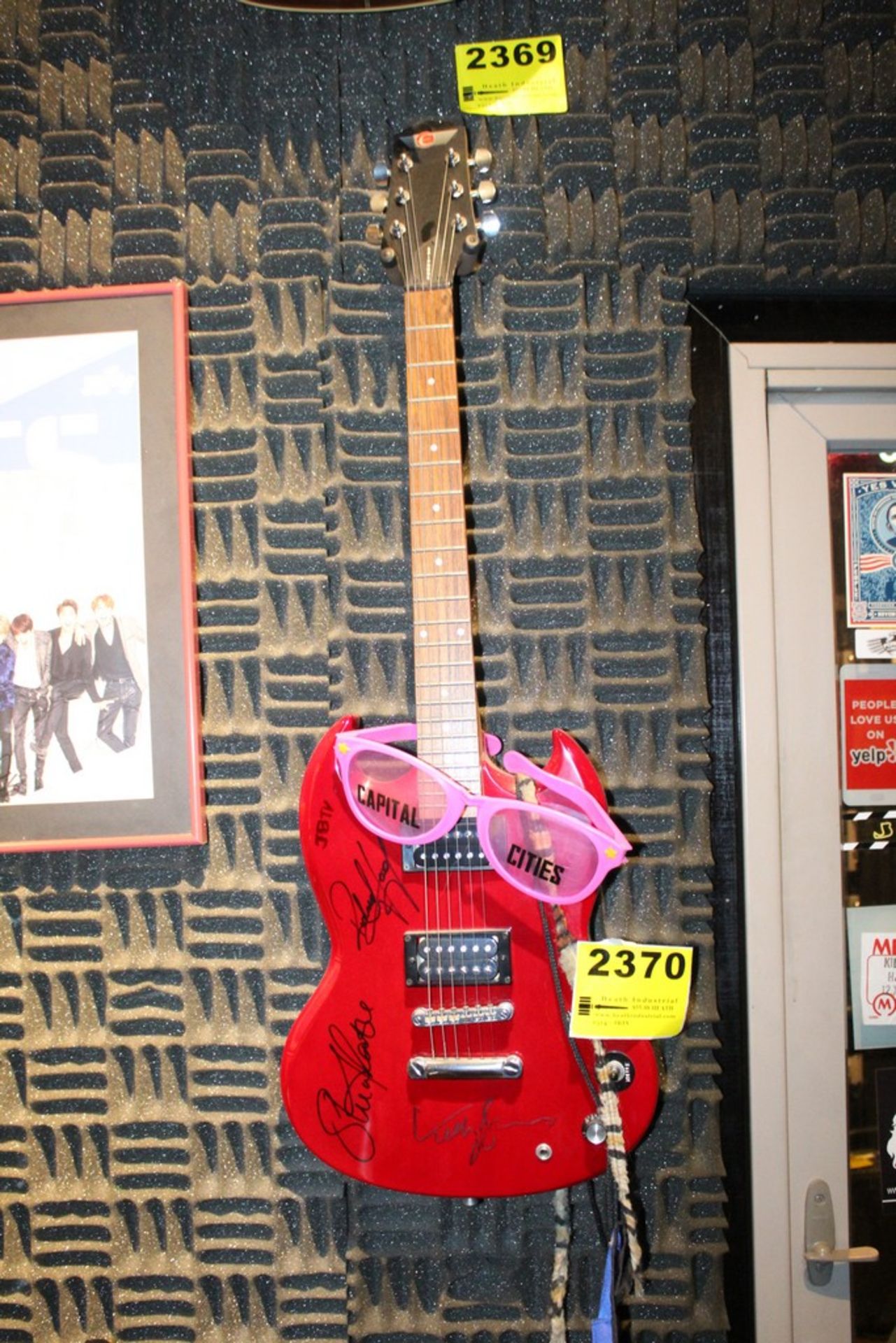 Signed Red Epiphone Guitar