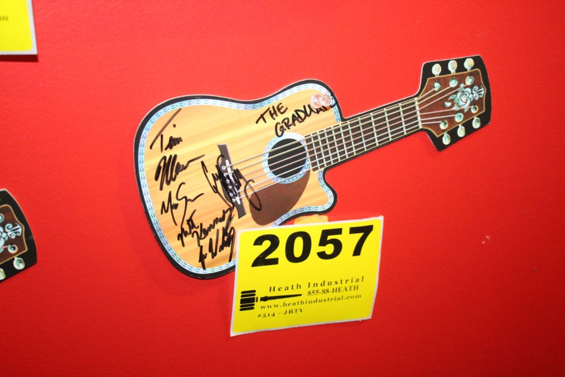 The Graduate Signed Postcard Guitar Shaped