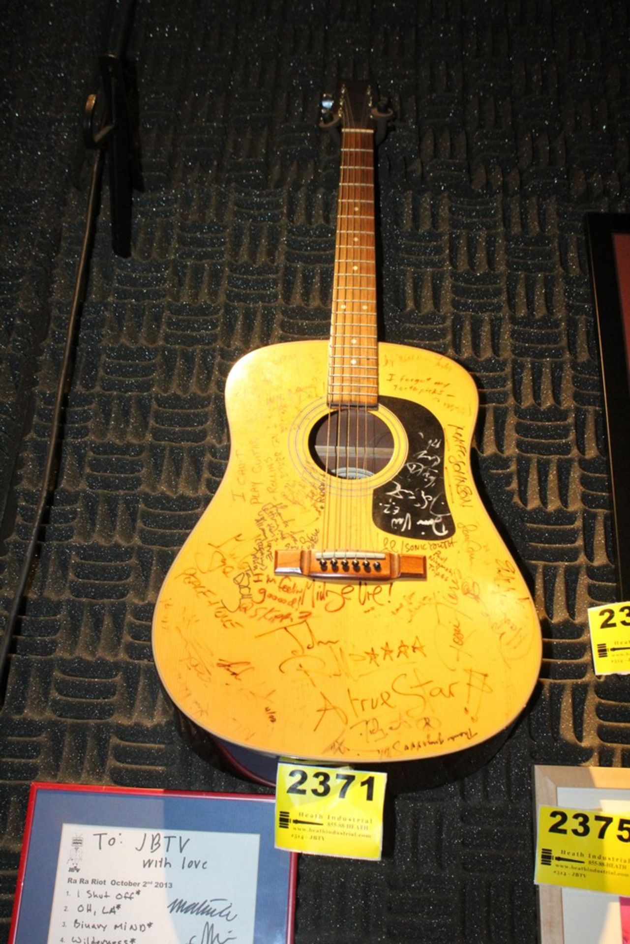 Signed Acoustic Guitar- Henry Rollins, Members of Sonic Youth, Members of Thin Lizzy