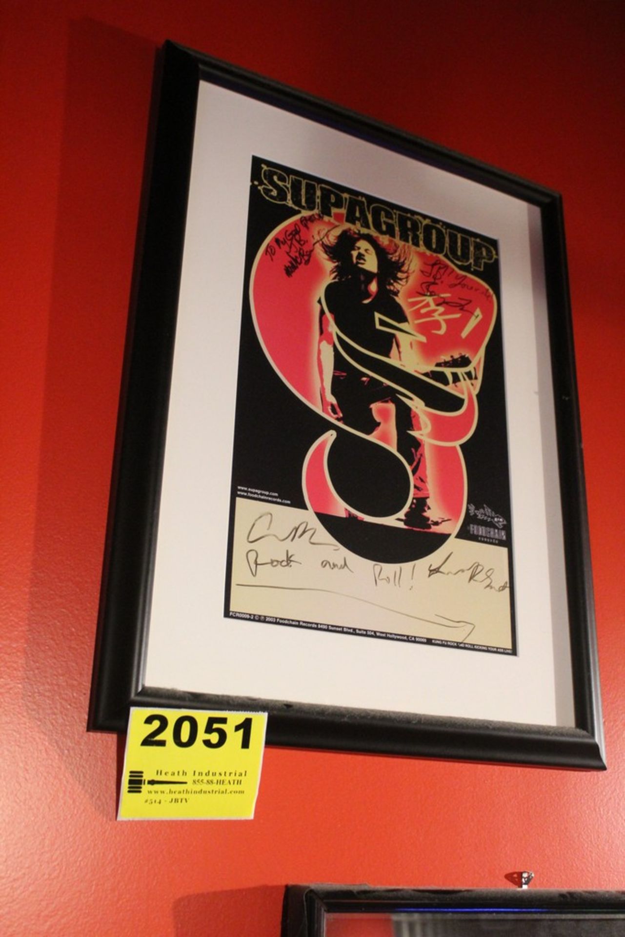 Supagroup Signed Framed Poster