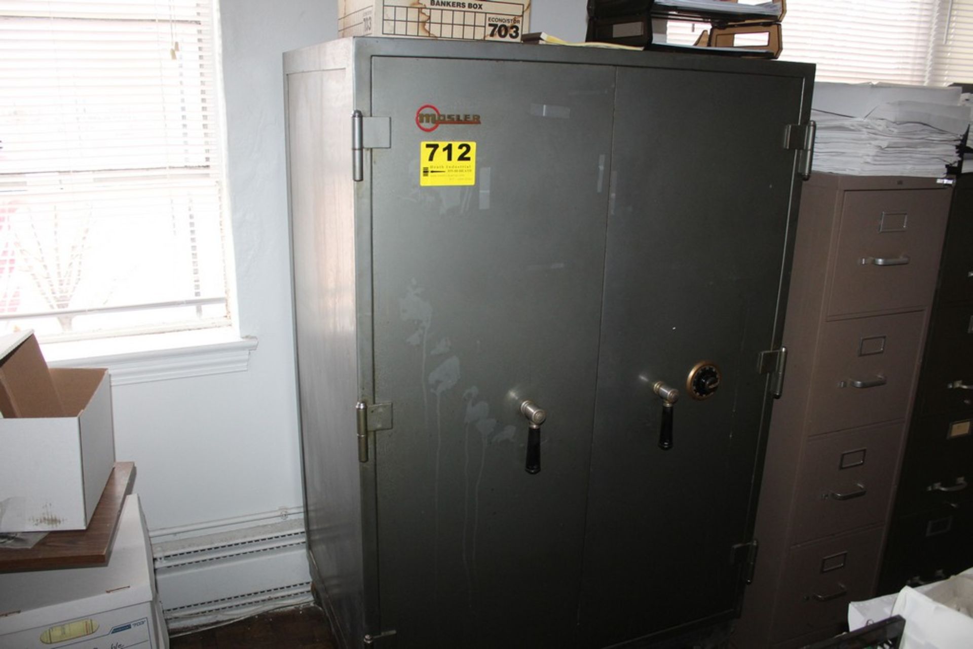 MOSLER 2 DOOR SAFE 40" X 27" X 62" WITH COMBINATION