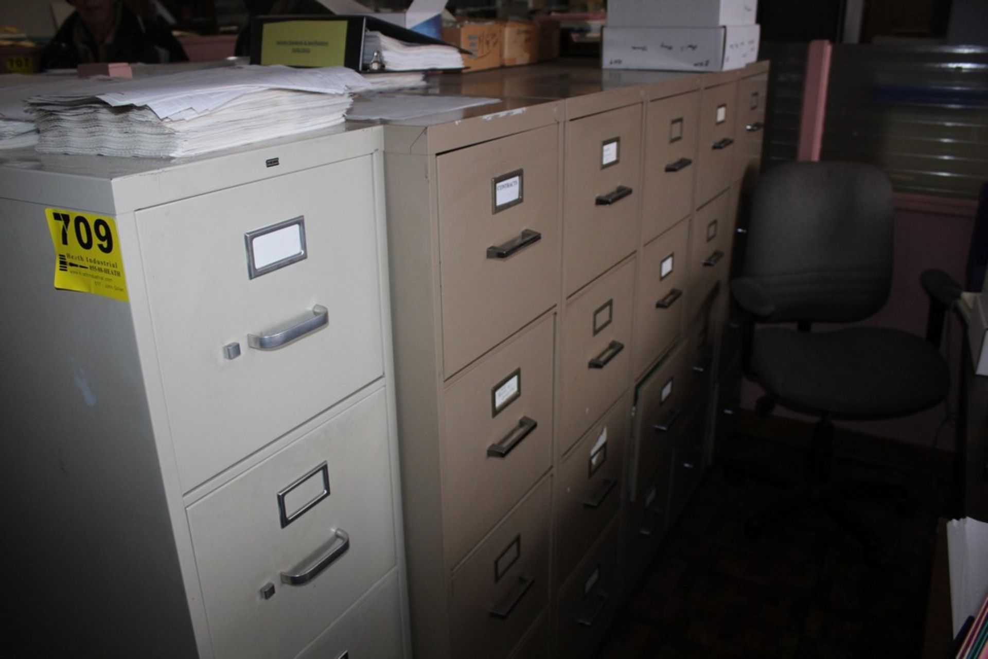 (9) ASSORTED FILE CABINETS