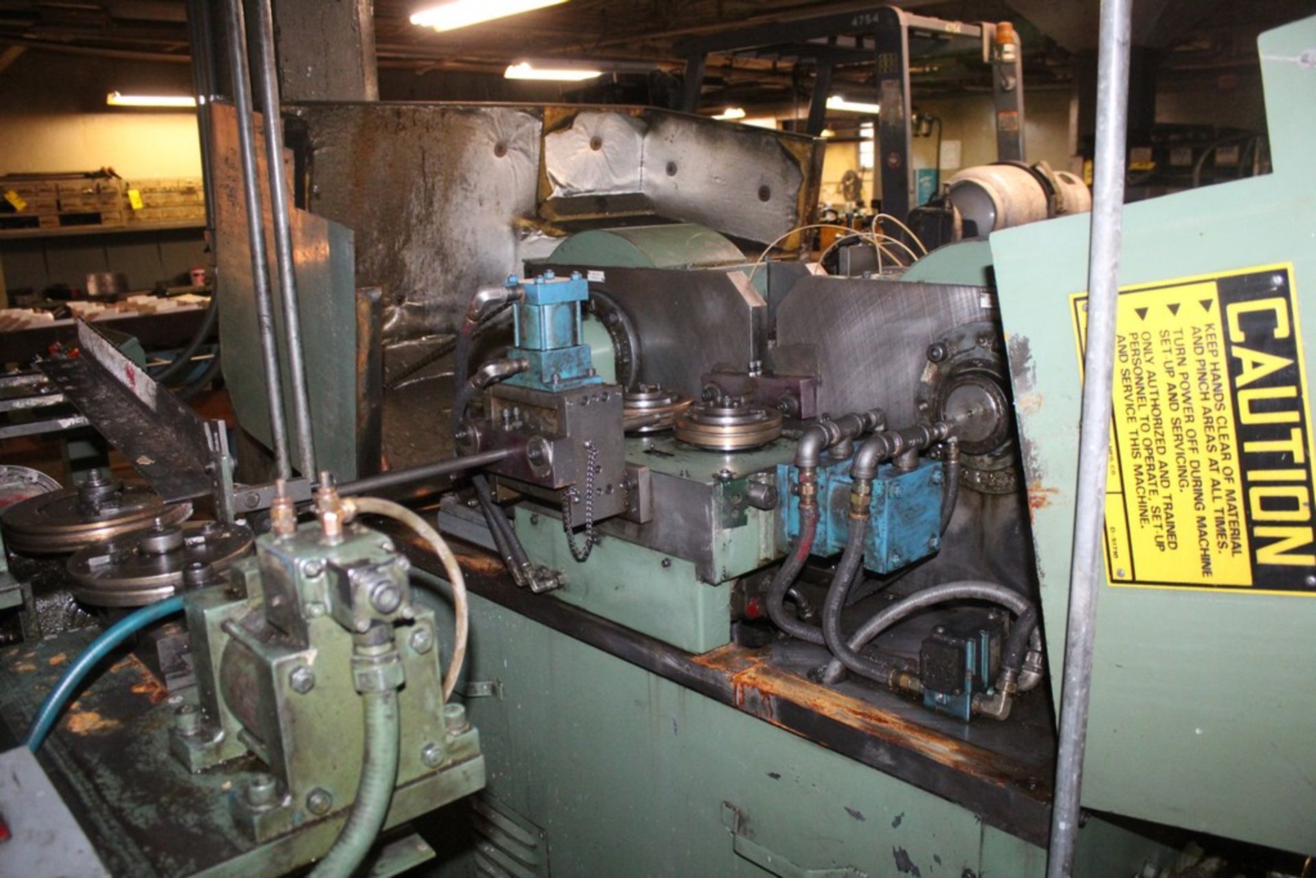 FENN 5/8" MODEL 62 IMPACT HYDRAULIC AUTOMATIC CUT-OFF MACHINE, S/N 52737, WITH STOCK FEED - Image 5 of 5