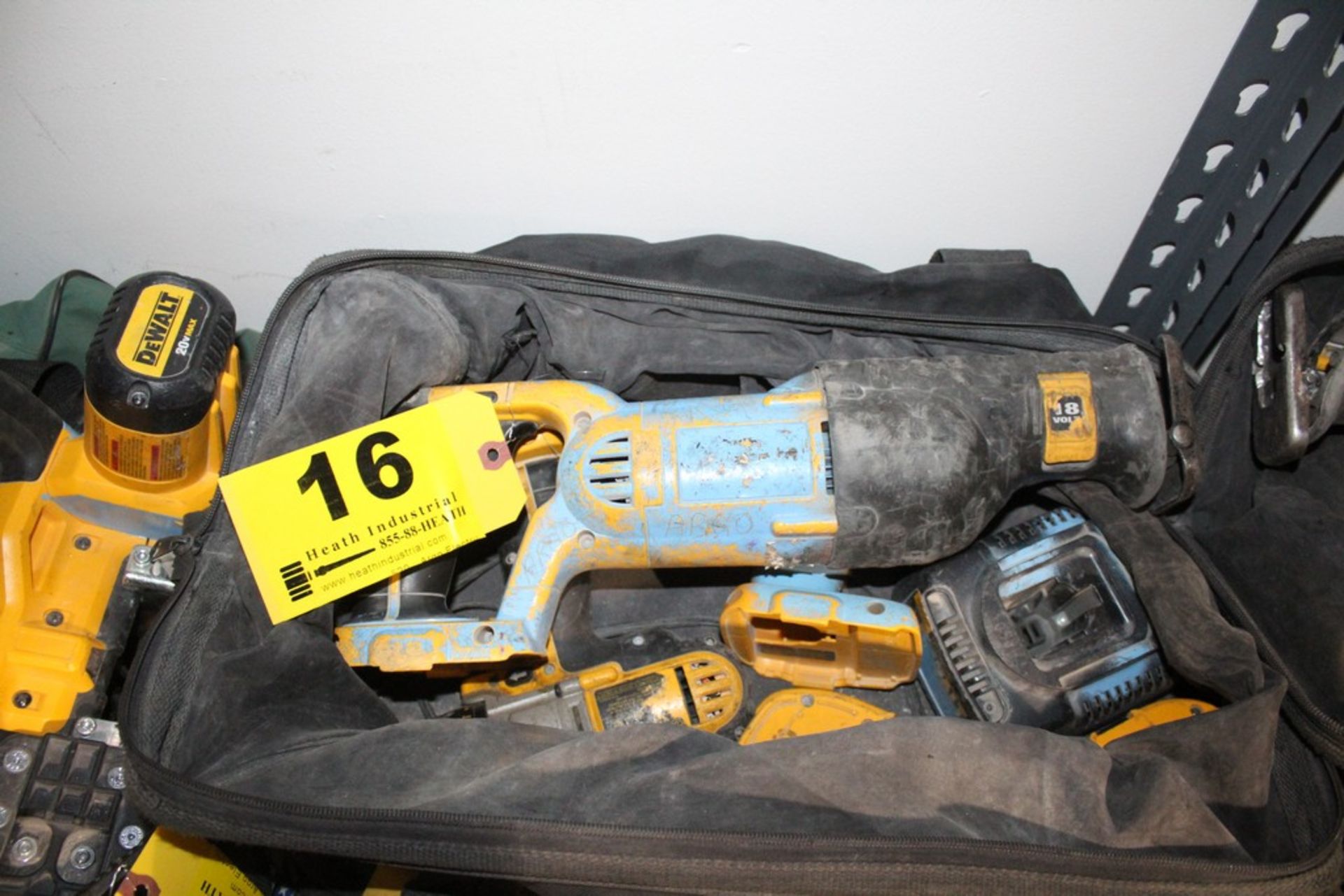 DEWALT KIT, INCLUDES MODEL DC385 18V CORDLESS RECIPROCATING SAW AND MODEL DCD950 DRILL/DRIVER,