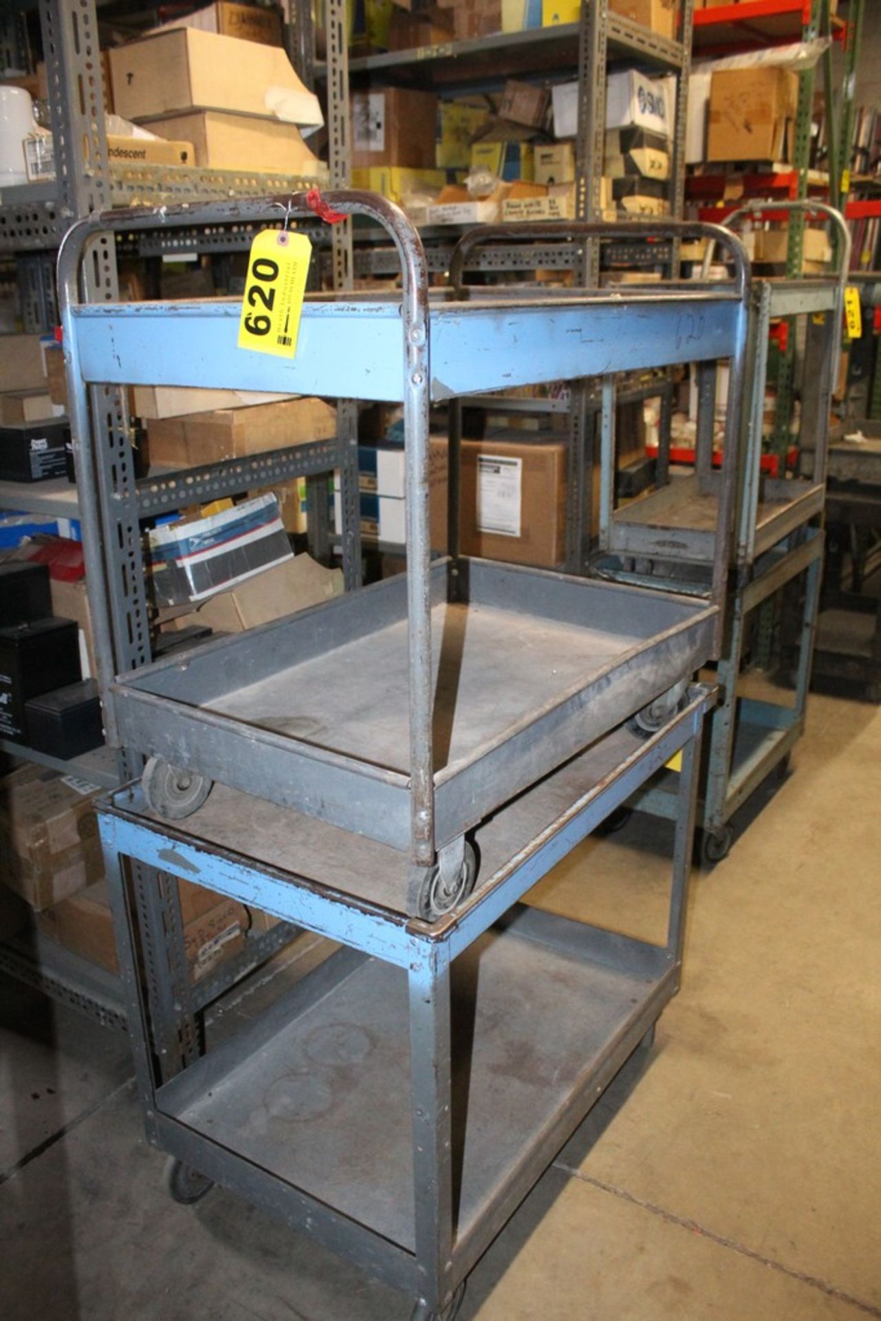 (2) METAL SHOP CARTS