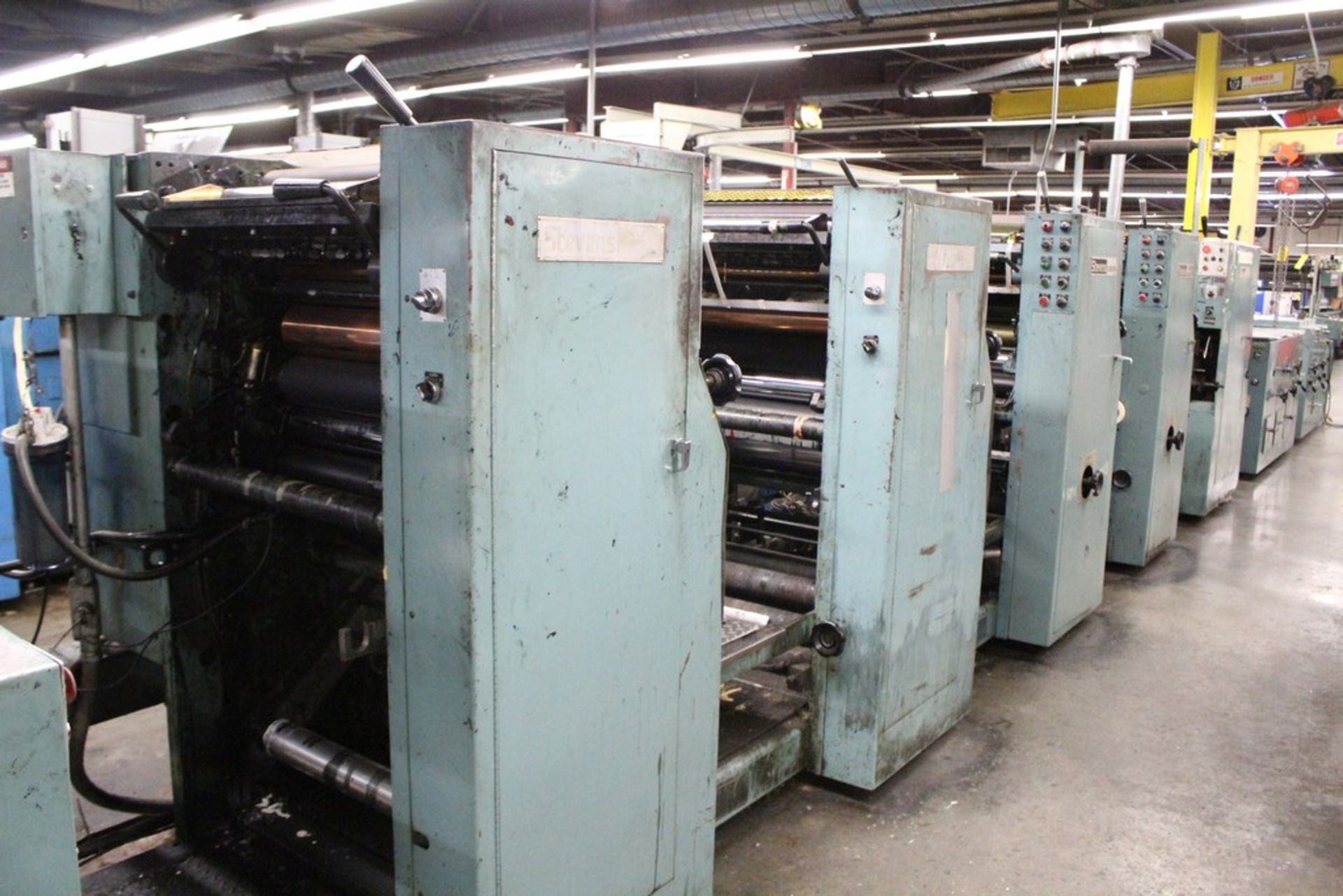 STEVENS 20.5” MODEL MS 1000B WEB PRESS, S/N 0430851, 4 OFFSET TOWERS, 20-1/2” PRINT WIDTH, 21” WEB - Image 3 of 10