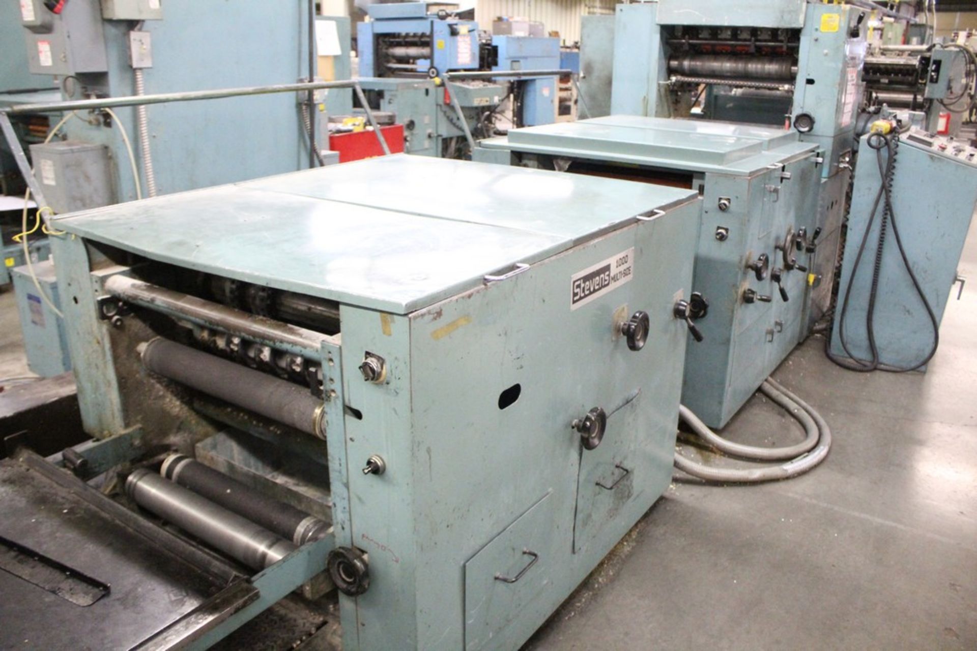 STEVENS 20.5” MODEL MS 1000B WEB PRESS, S/N 0910841, 6 OFFSET TOWERS, 20-1/2” PRINT WIDTH, 21” WEB - Image 4 of 9