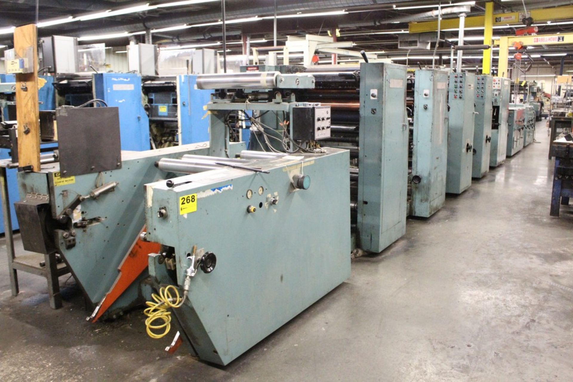 STEVENS 20.5” MODEL MS 1000B WEB PRESS, S/N 0430851, 4 OFFSET TOWERS, 20-1/2” PRINT WIDTH, 21” WEB