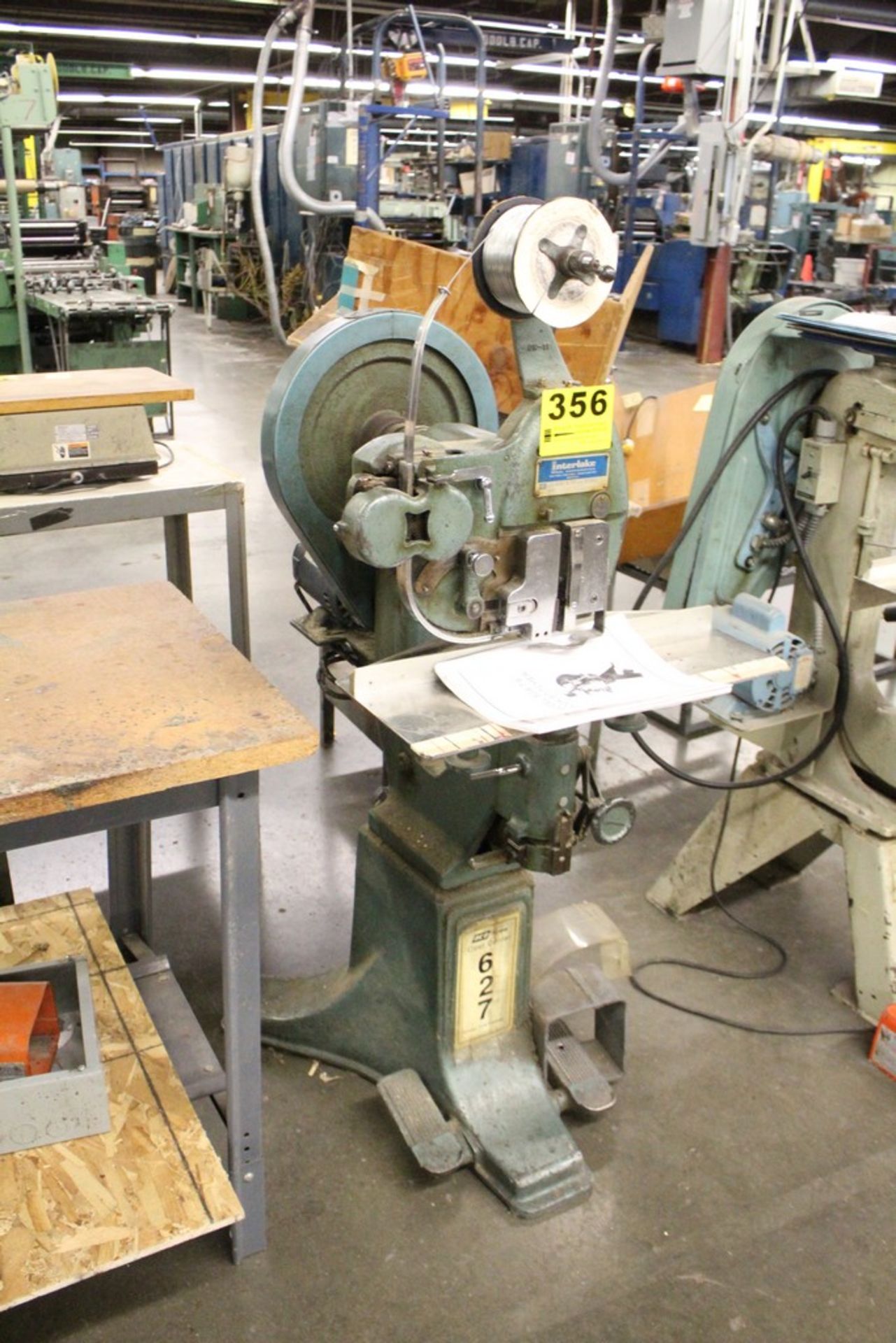 INTERLAKE MODEL S3A 1-7/8” WIRE STITCHER, S/N 1287