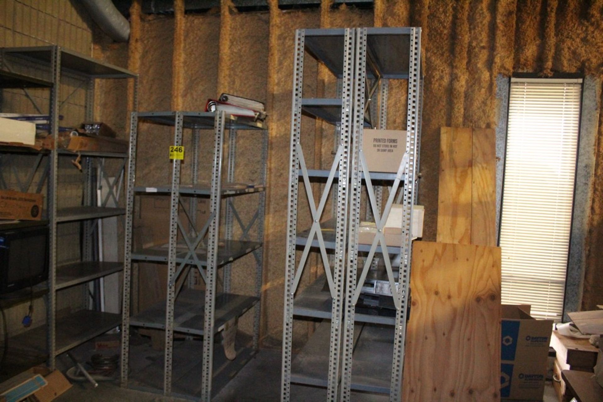 (4) SECTIONS STEEL SHELVING