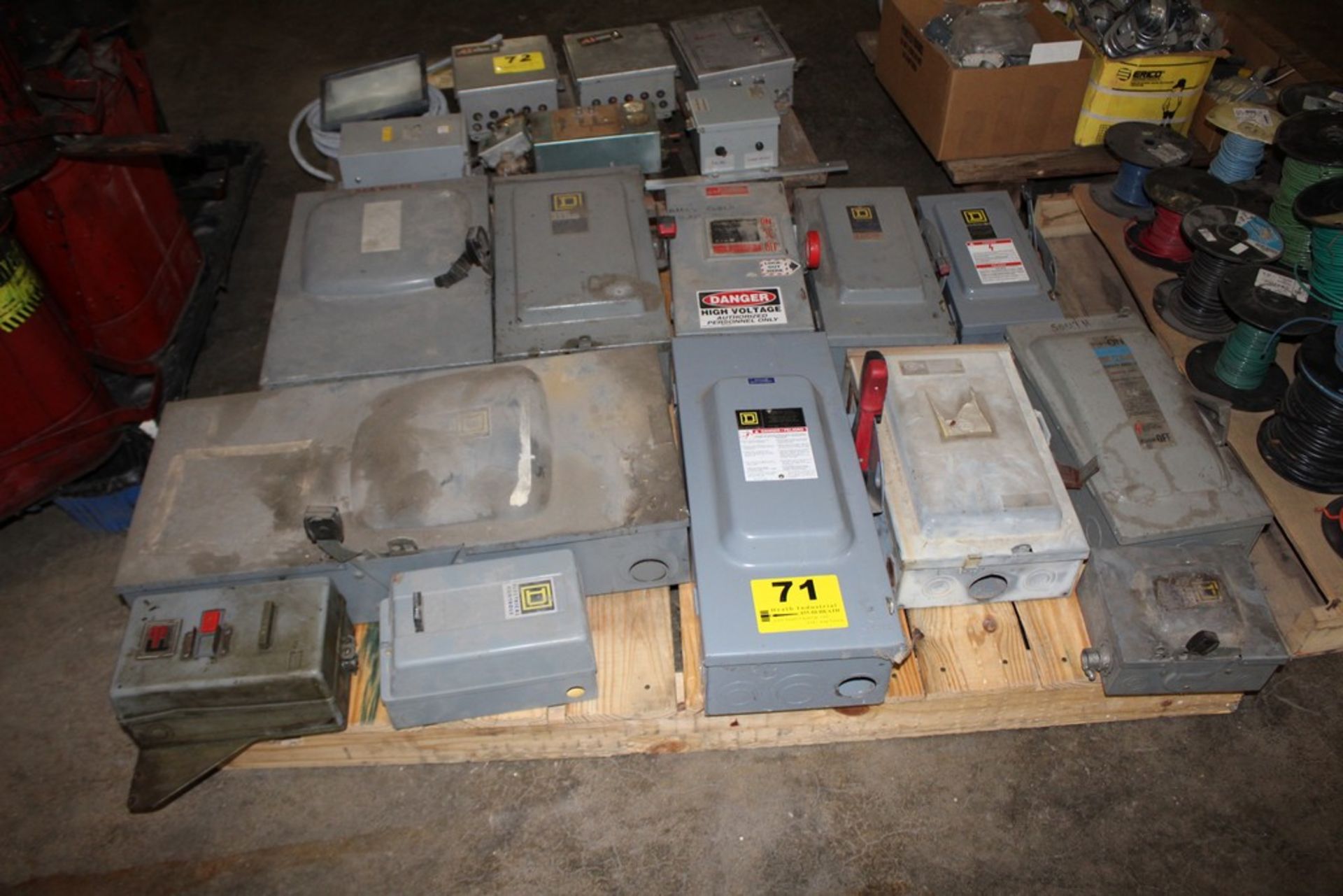 (12) ASSORTED ELECTRICAL DISCONNECT BOXES