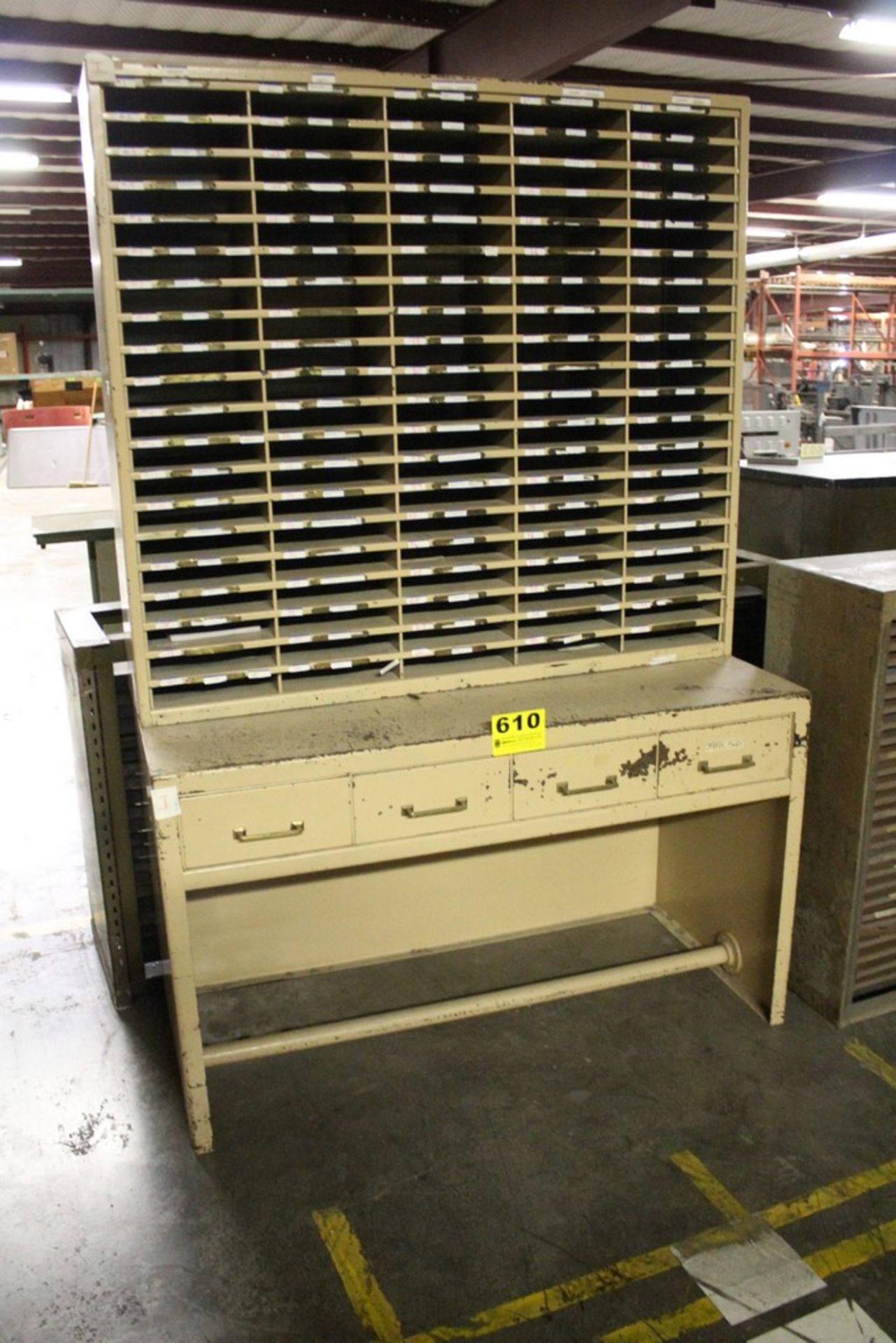 STEEL MAIL SORTING TABLE