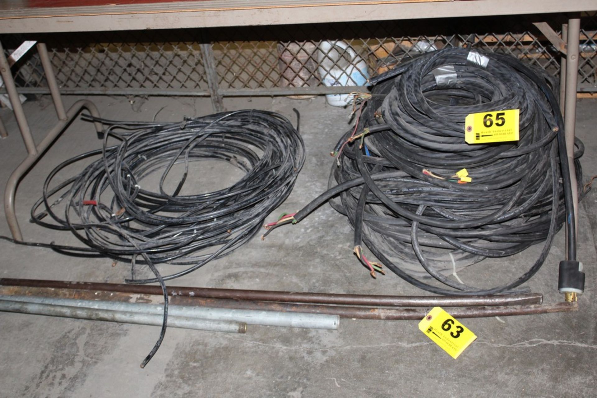 LARGE QTY OF ELECTRICAL DROPS & WIRE