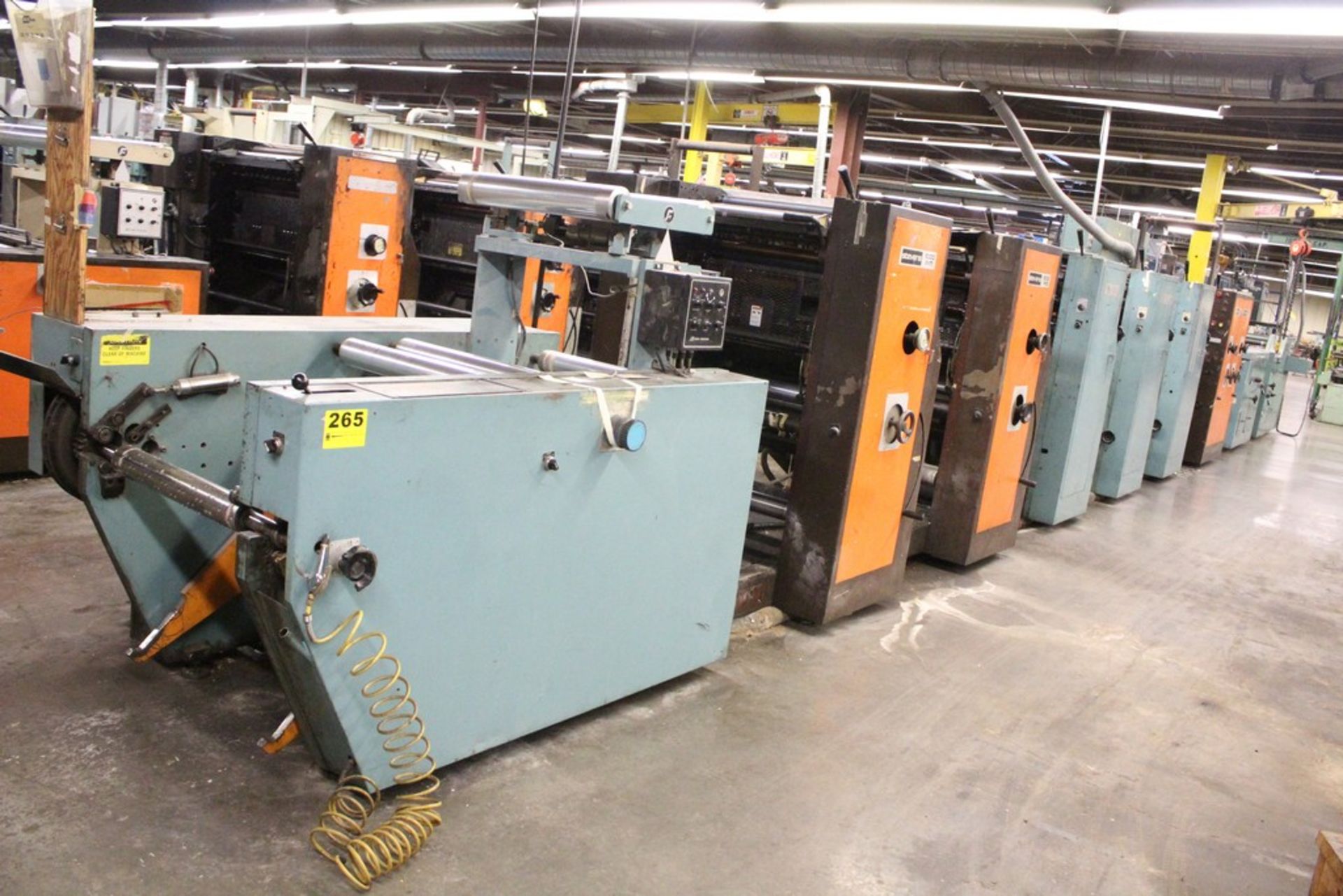 STEVENS 20.5” MODEL MS 1000C WEB OFFSET PRESS, S/N 1206881, 3 COLOR, 20-1/2” PRINT WIDTH, 21” WEB