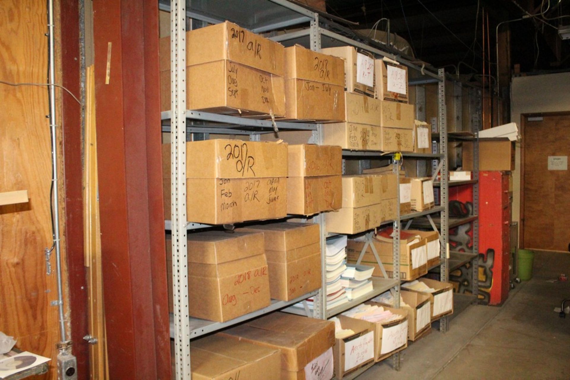 (3) SECTIONS STEEL SHELVING, EACH 36" X 24" X 7' H