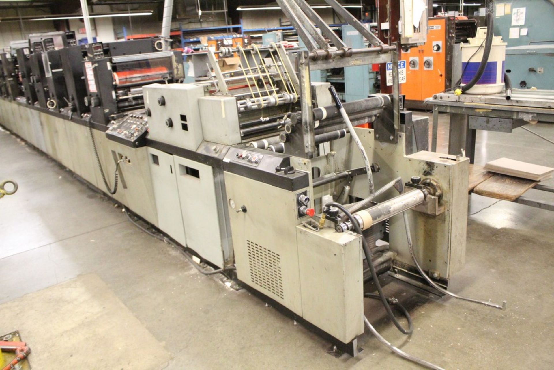 DIDDIE 17”X17-1/2” MODEL 860 MCM WEB PRINTING PRESS, S/N 136-1521, 5 COLOR, 18” WEB WIDTH, 17” PRINT - Image 2 of 11