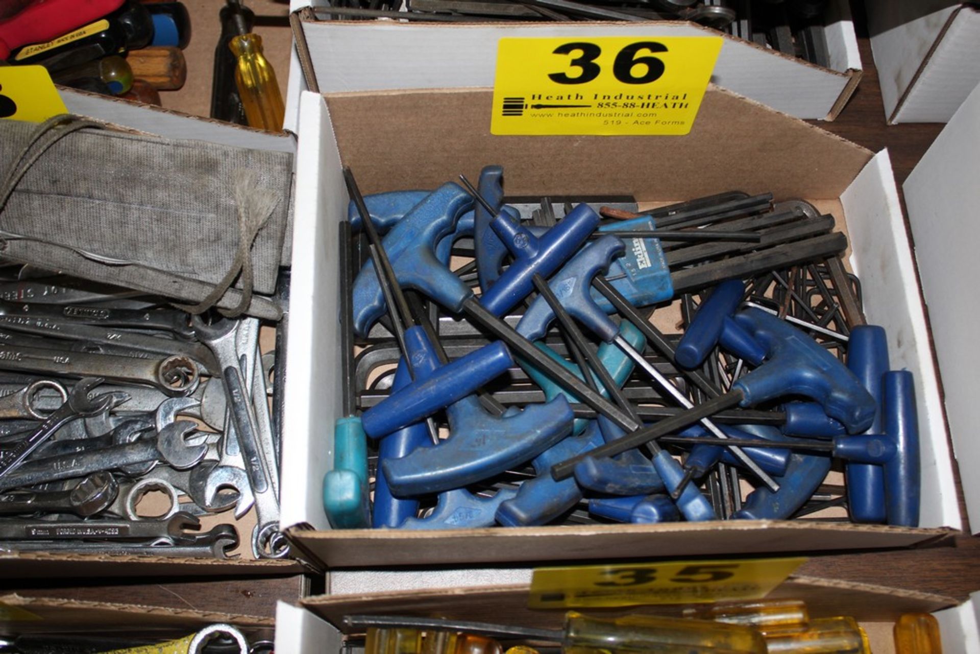 LARGE QTY OF ALLEN WRENCHES IN BOX