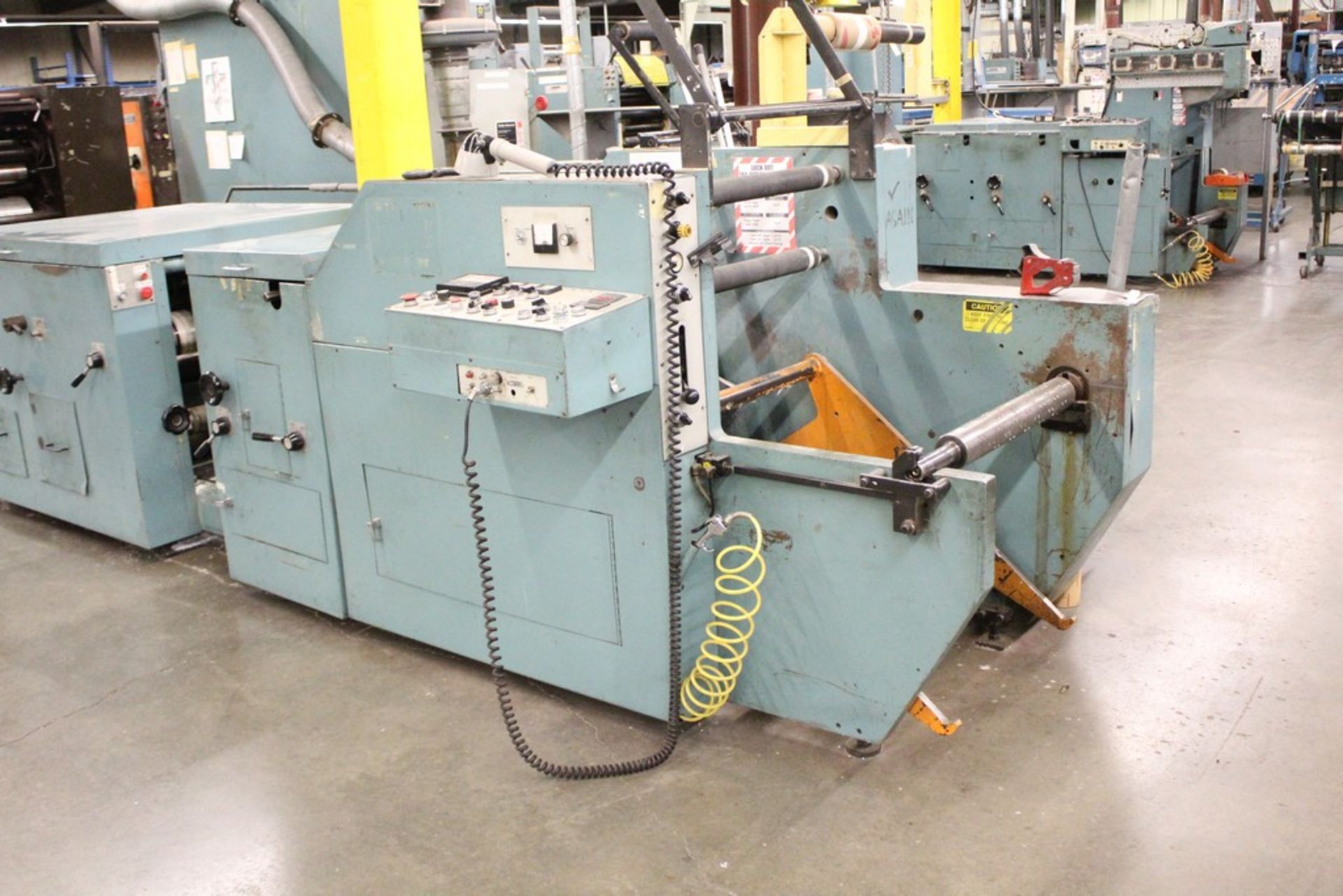 STEVENS 20.5” MODEL MS 1000C WEB OFFSET PRESS, S/N 1206881, 3 COLOR, 20-1/2” PRINT WIDTH, 21” WEB - Image 7 of 10