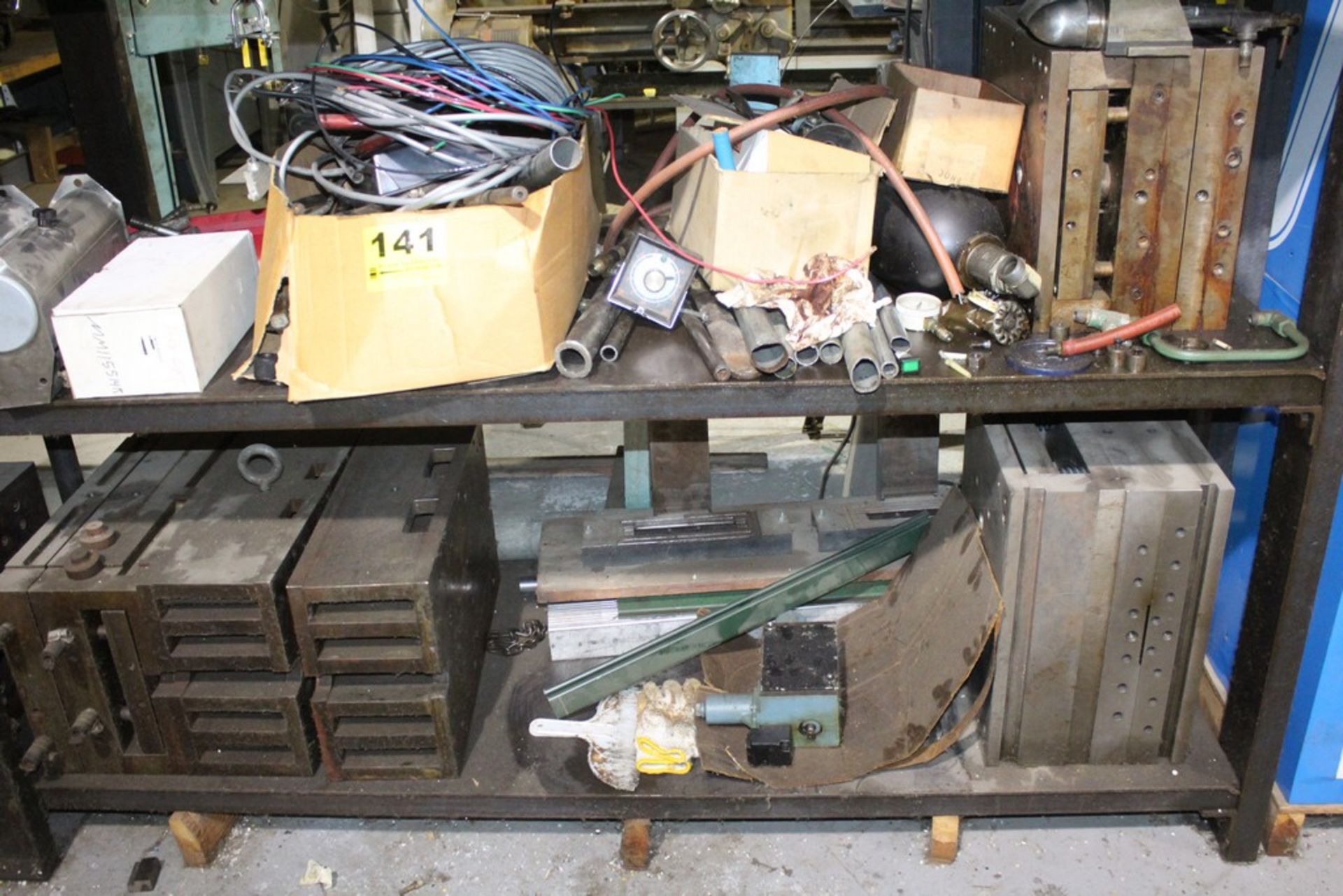 LARGE STEEL MOLD DIES AND ACCESSORIES ON (8) LOWER SHELVES - Image 6 of 6