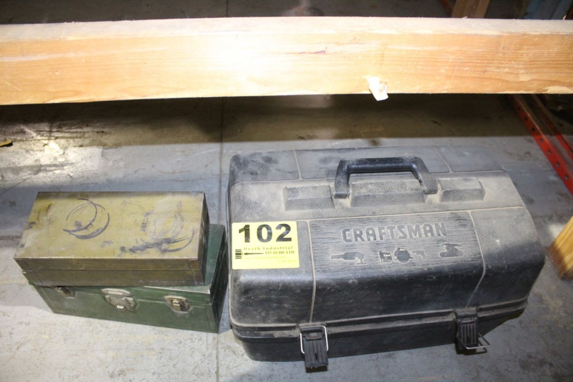 (3) ASSORTED CONTAINERS TOOLBOXES AND CASE