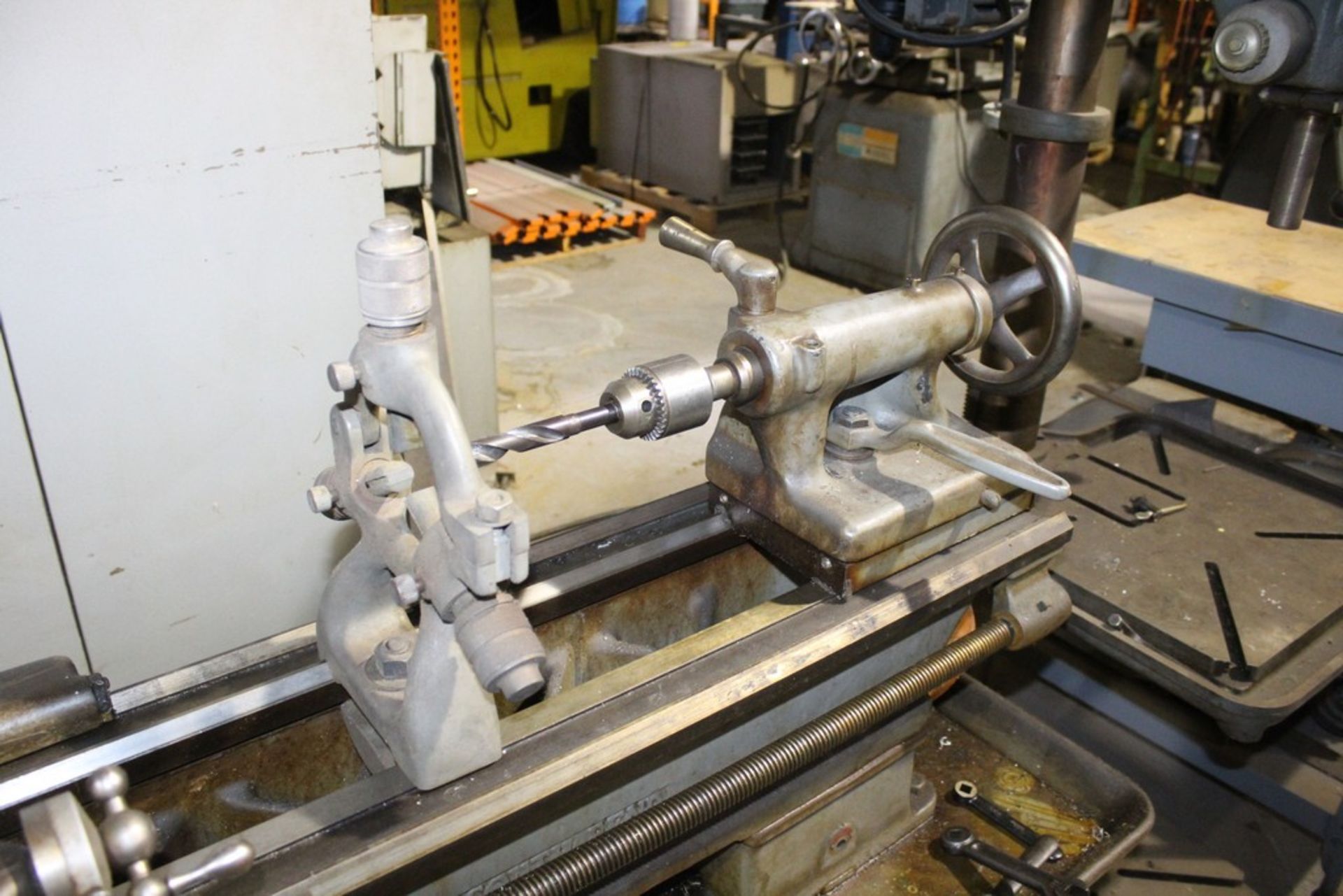 SOUTH BEND 14"X36" TOOLROOM LATHE S/N 11726TKX14 3 JAW CHUCK, STEADY REST AND FACEPLATE, INCH - Image 6 of 6