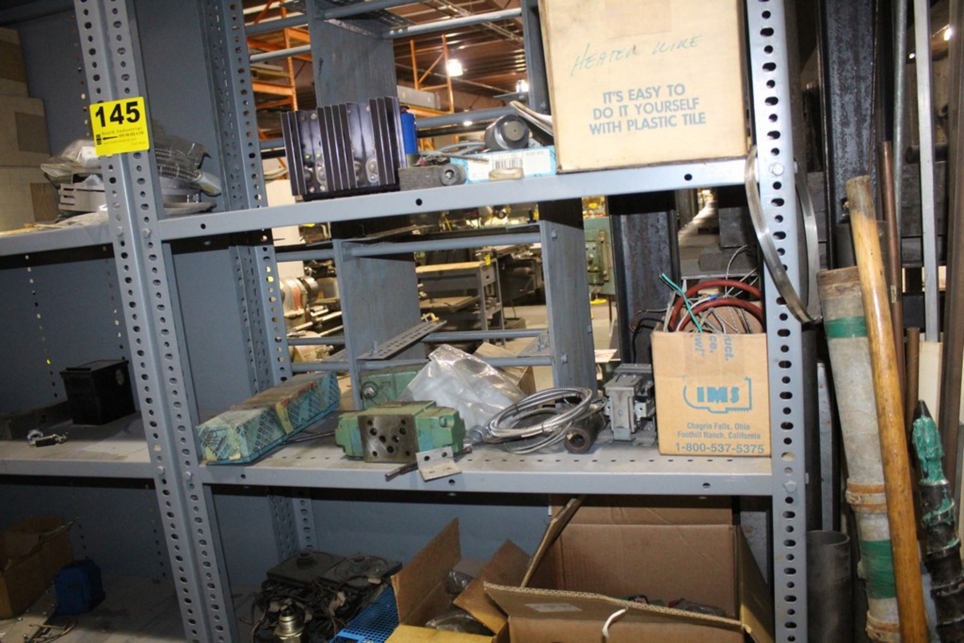 CONTENTS ON (2) VERTICAL SECTIONS OF SHELVING - Image 3 of 4