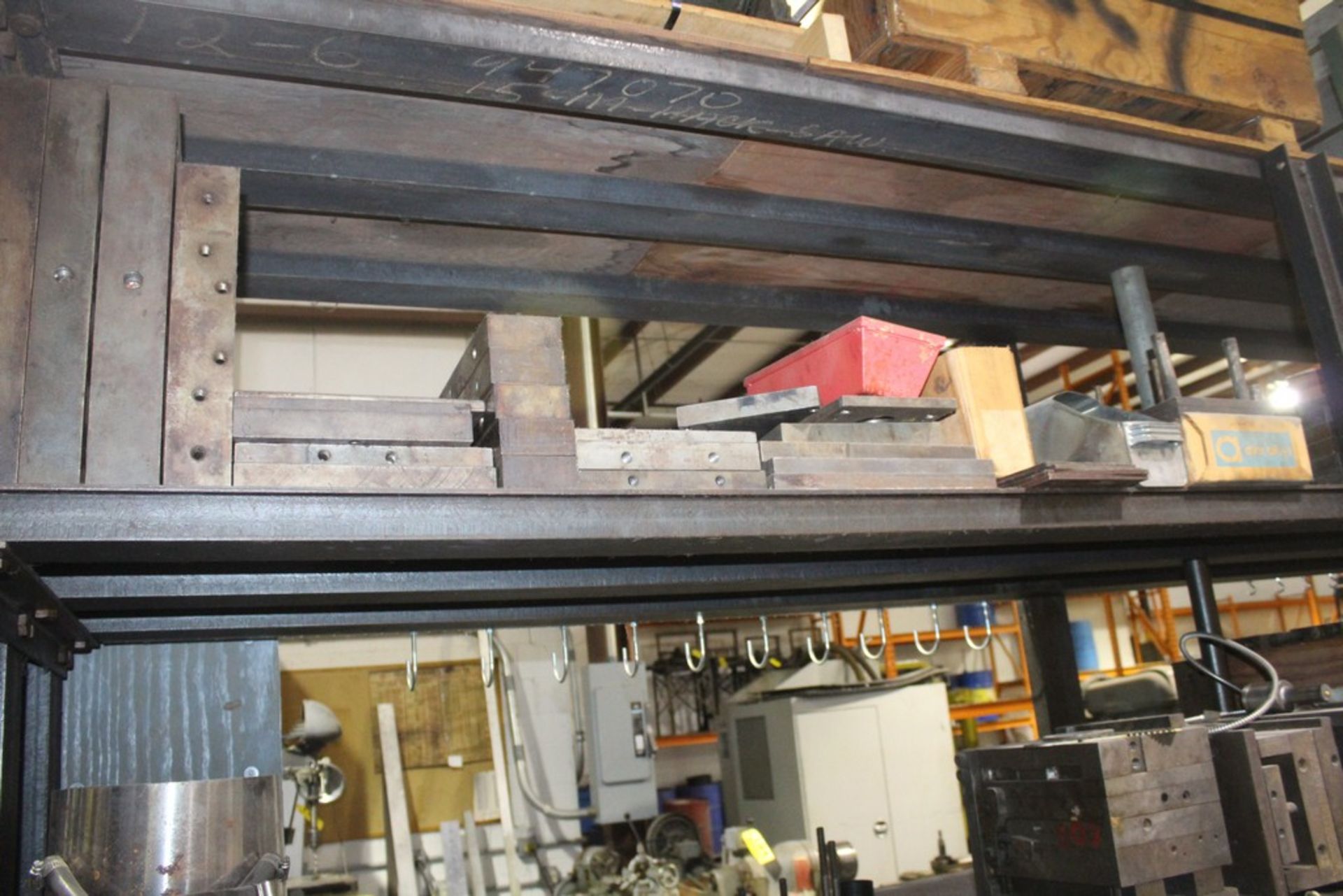 LARGE STEEL MOLD DIES AND ACCESSORIES ON (8) LOWER SHELVES - Image 2 of 6