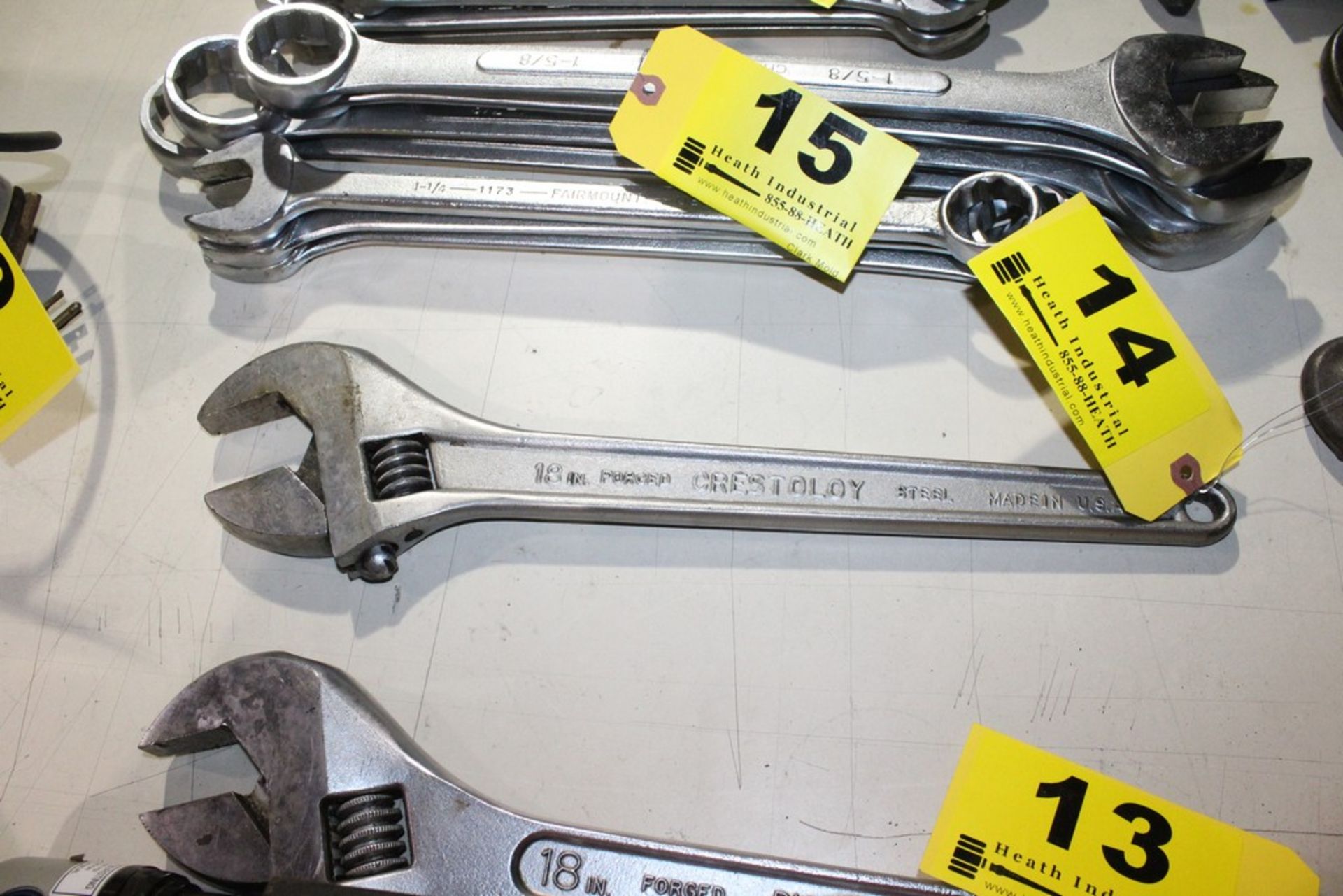 CRESTOLOY 18" ADJUSTABLE STEEL CRESCENT WRENCH