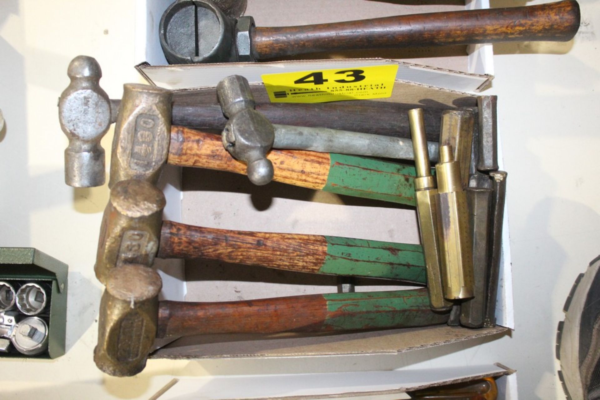 (5) ASSORTED HAMMERS AND BRASS PUNCHES