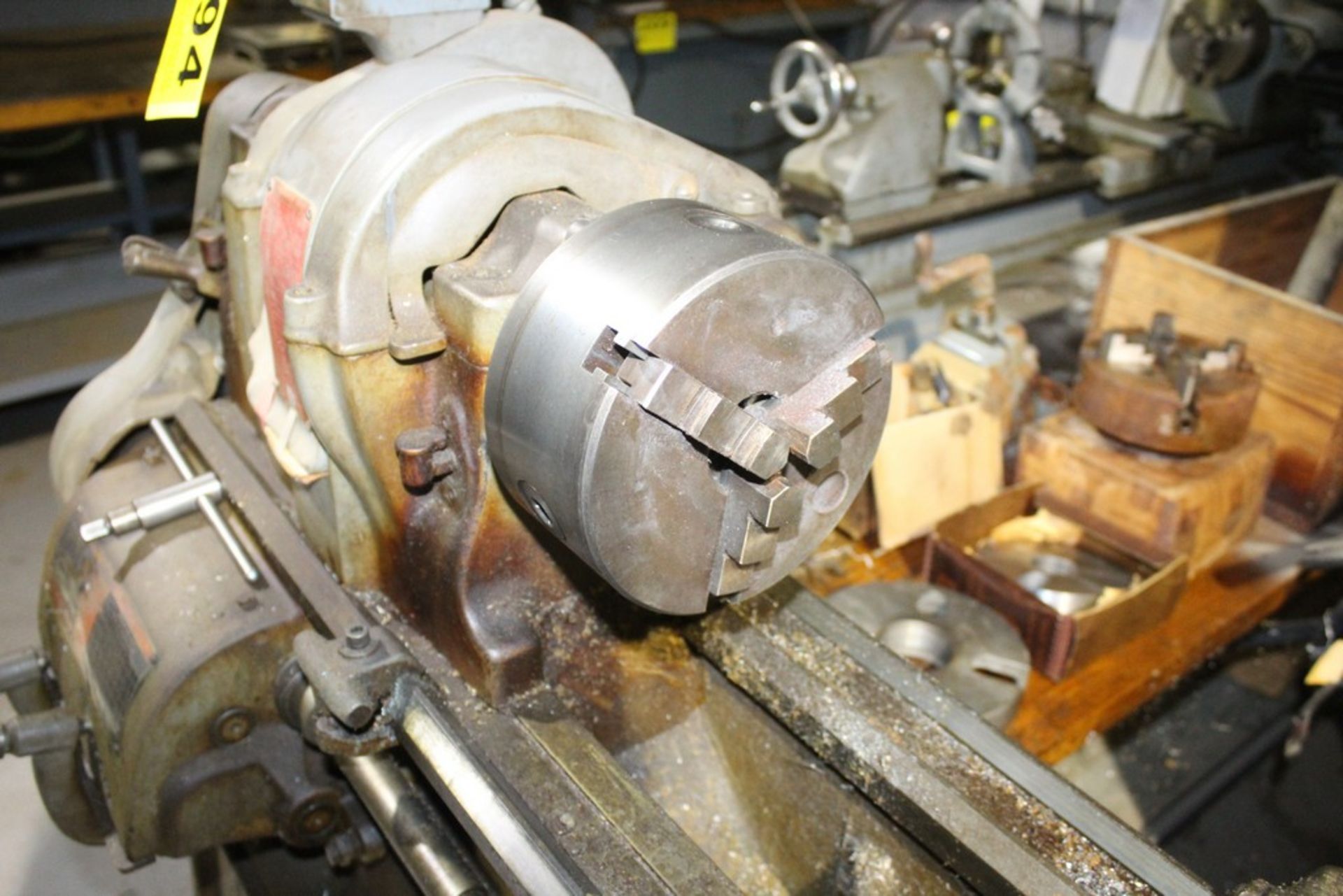 SOUTH BEND 14"X36" TOOLROOM LATHE S/N 11726TKX14 3 JAW CHUCK, STEADY REST AND FACEPLATE, INCH - Image 4 of 6