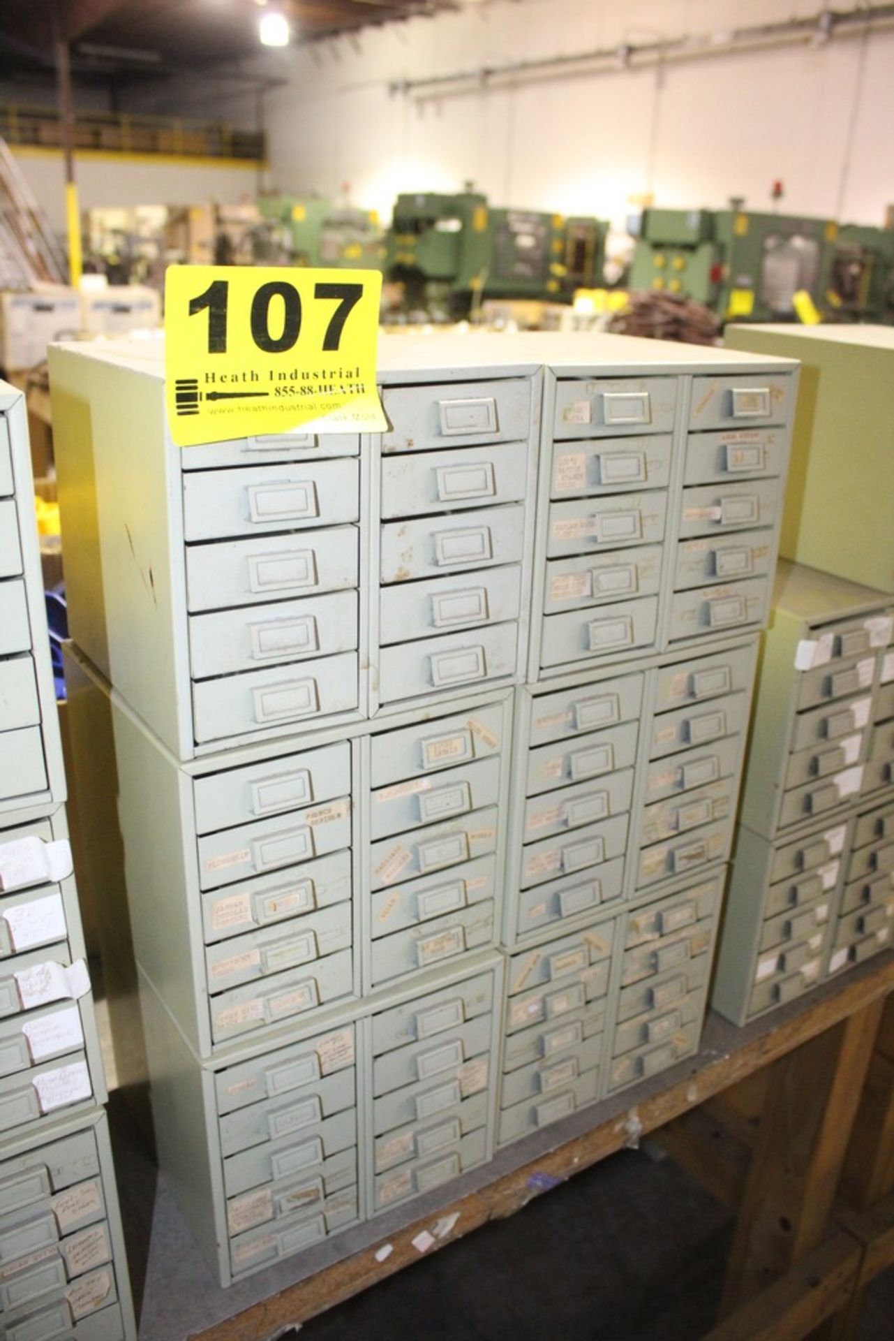 (6) 10 DRAWER SMALL PARTS CABINETS