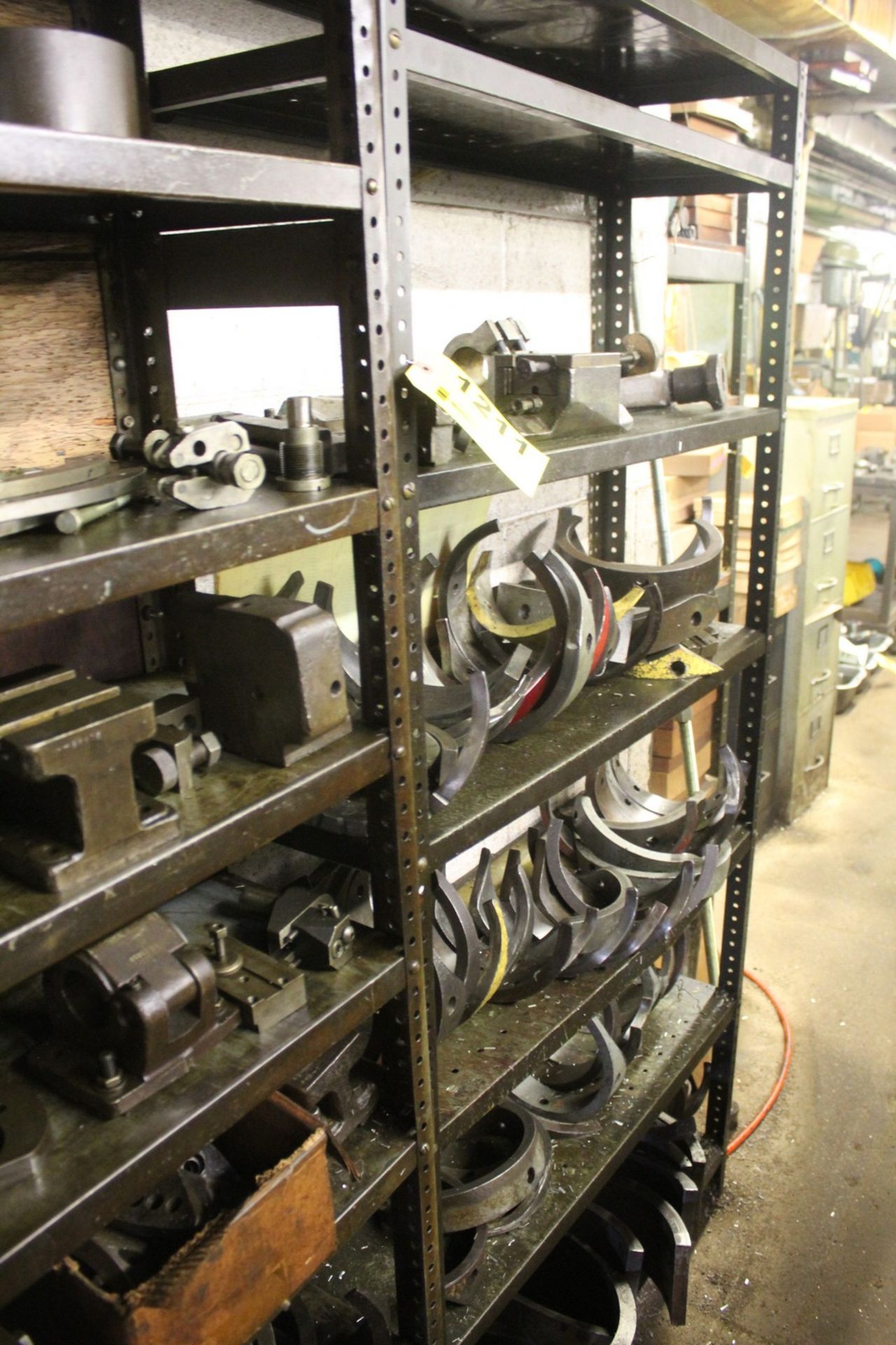 STEEL SHELVING UNIT WITH CONTENTS OF ACME PARTS AND TOOLING