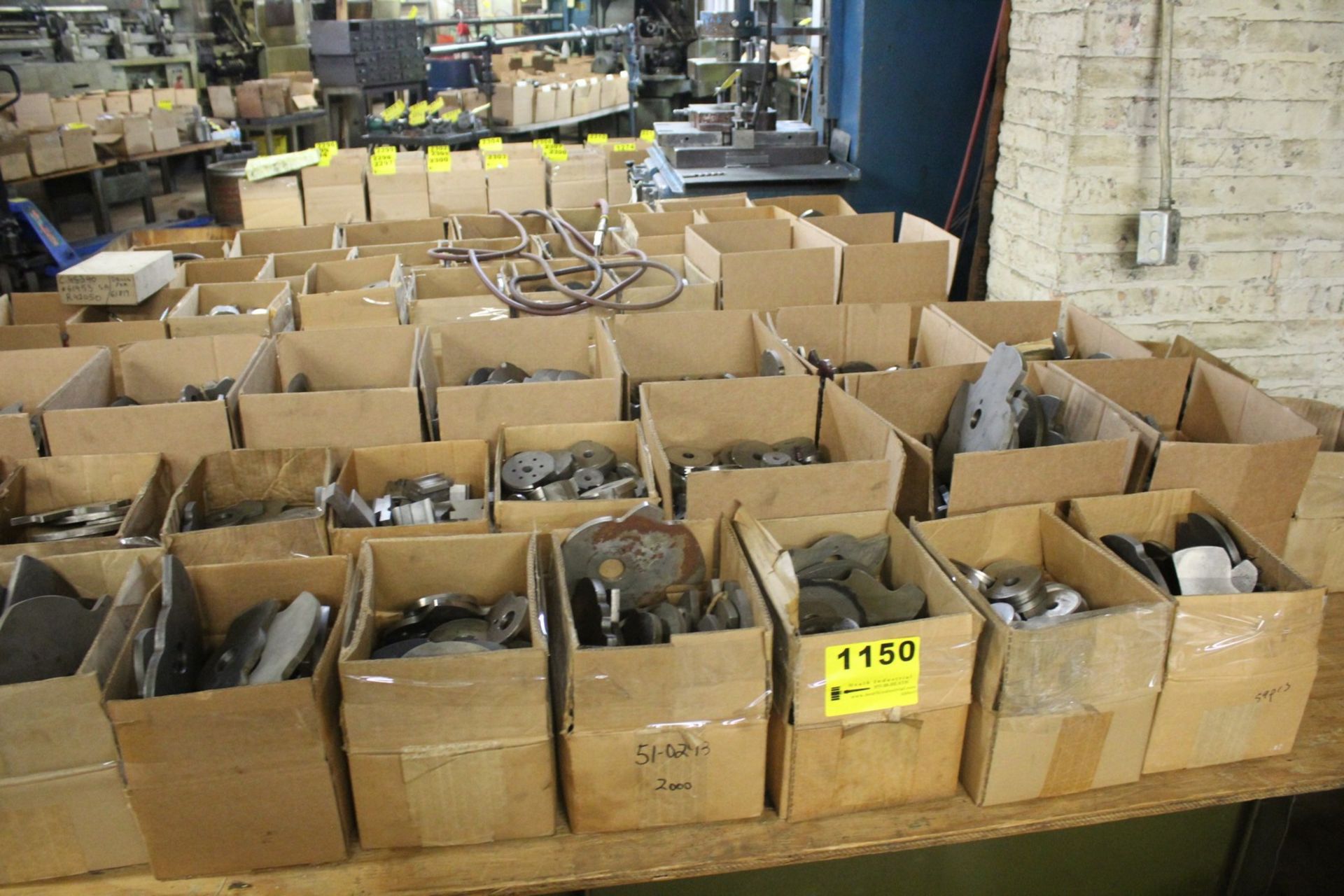 (25) BOXES OF CAMS AND HIGH SPEED STEEL CUTTERS