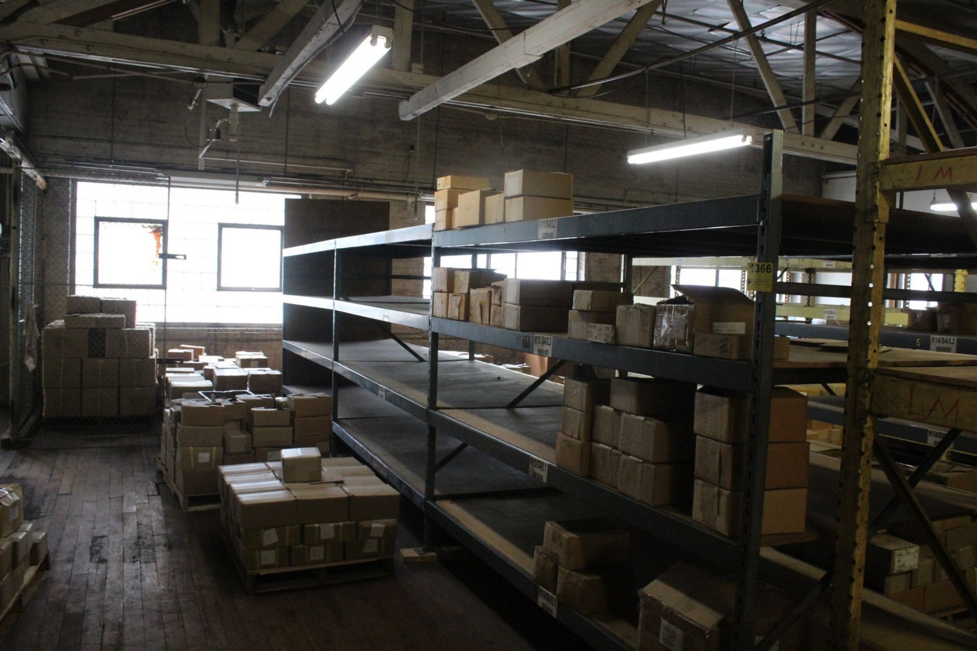 (3) SECTIONS OF LIGHT DUTY PALLET RACKING 8'X40"X77"