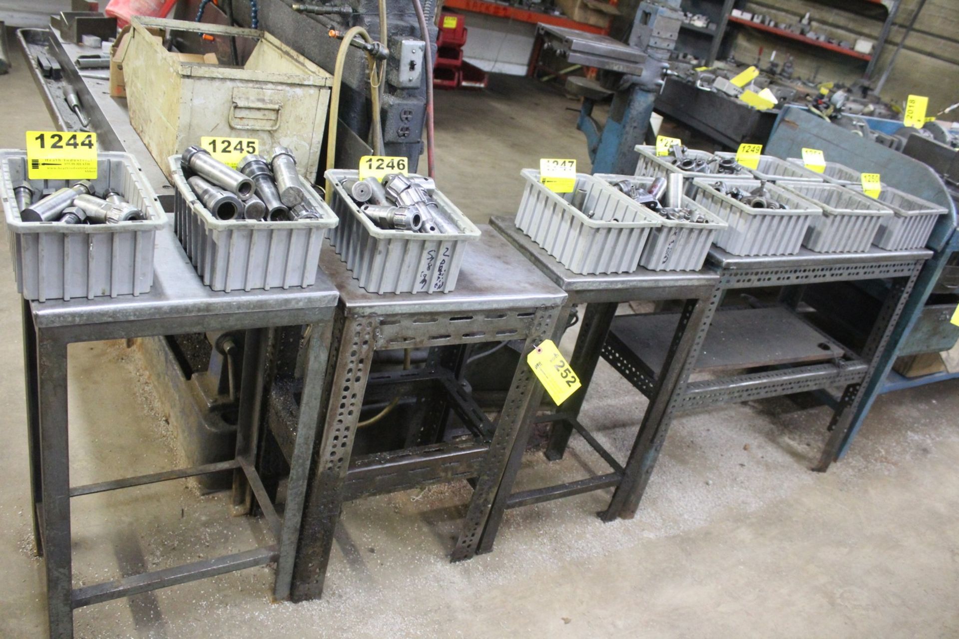 (4) ASSORTED STEEL TABLES