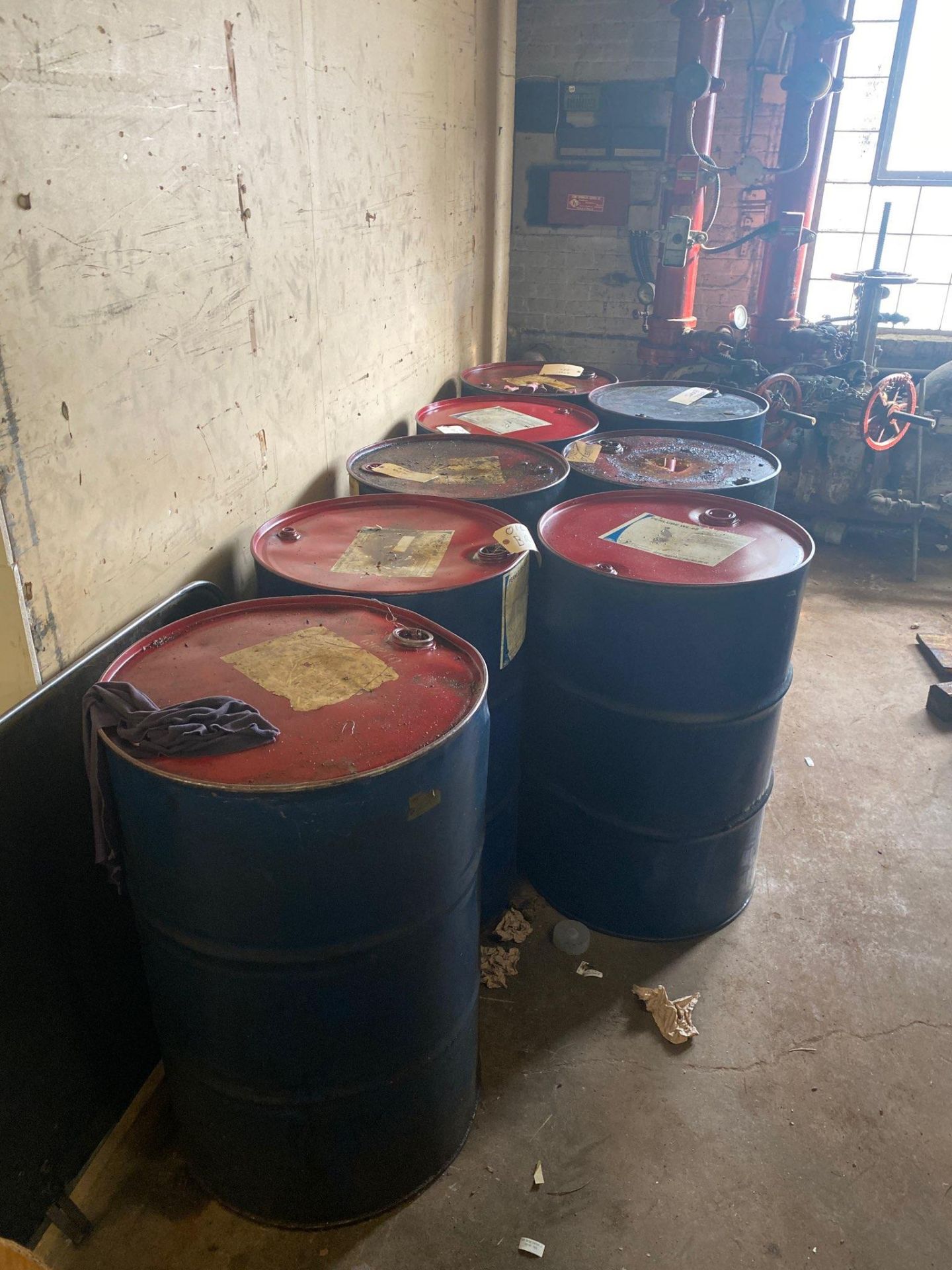 (10) DRUMS OF ASSORTED CUTTING OILS (USED)