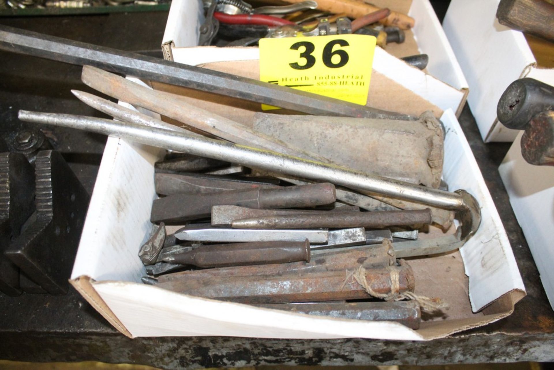 ASSORTED CHISELS AND PUNCHES