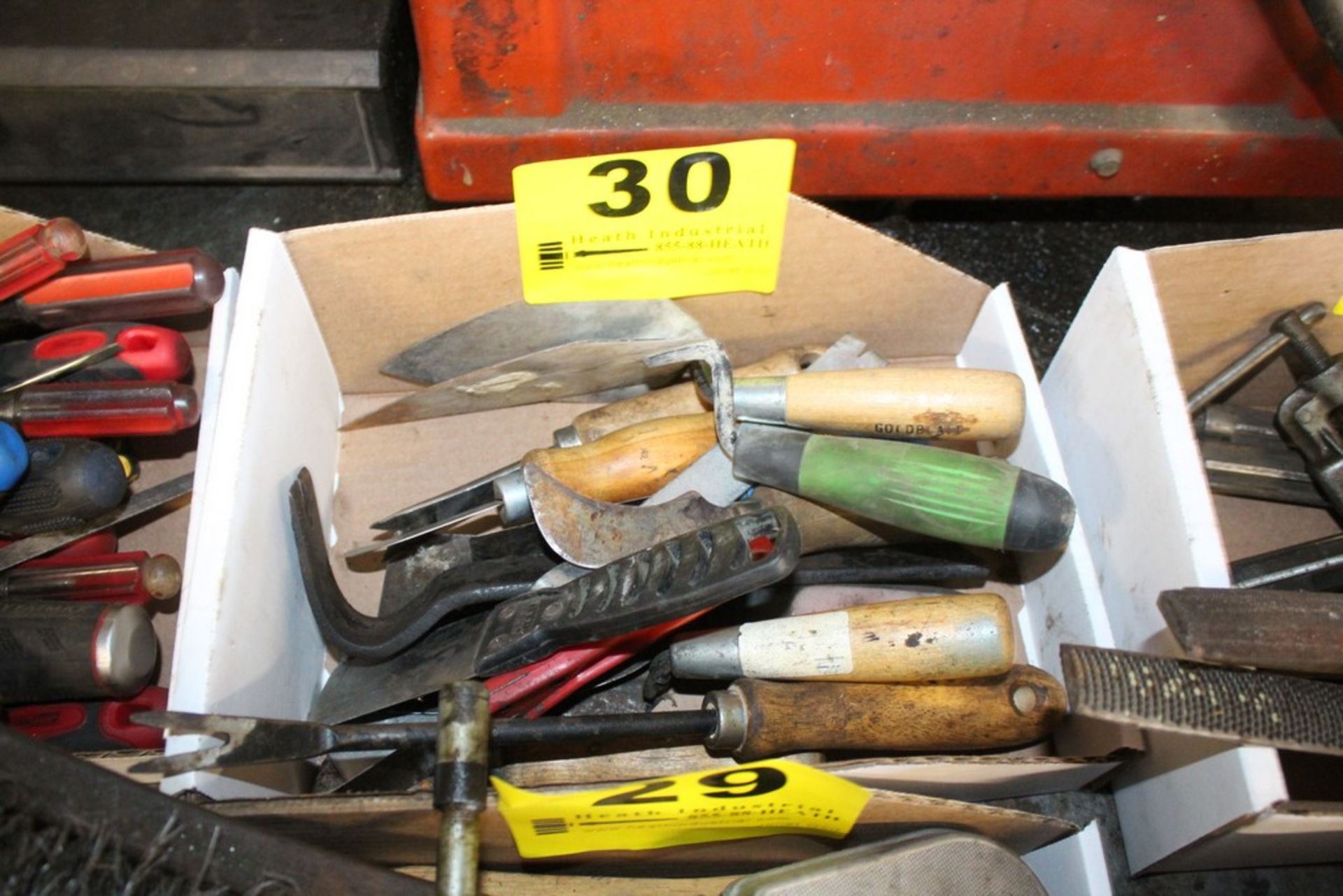 SCRAPERS, TROWELS, PRY BAR, AND KNIVES